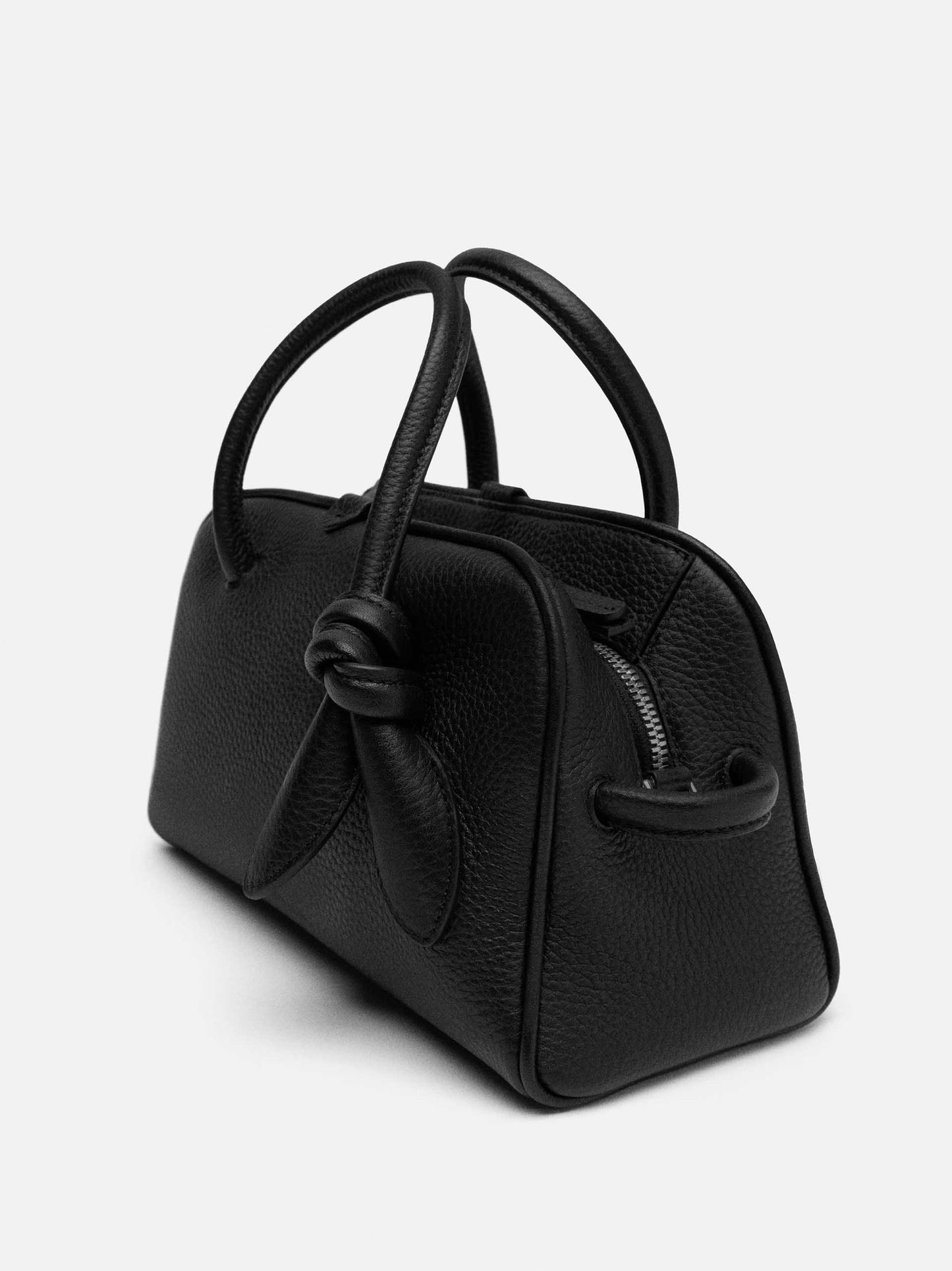 JACQUEMUS - Tasche Turismo Small aus Leder in Schwarz - Black
