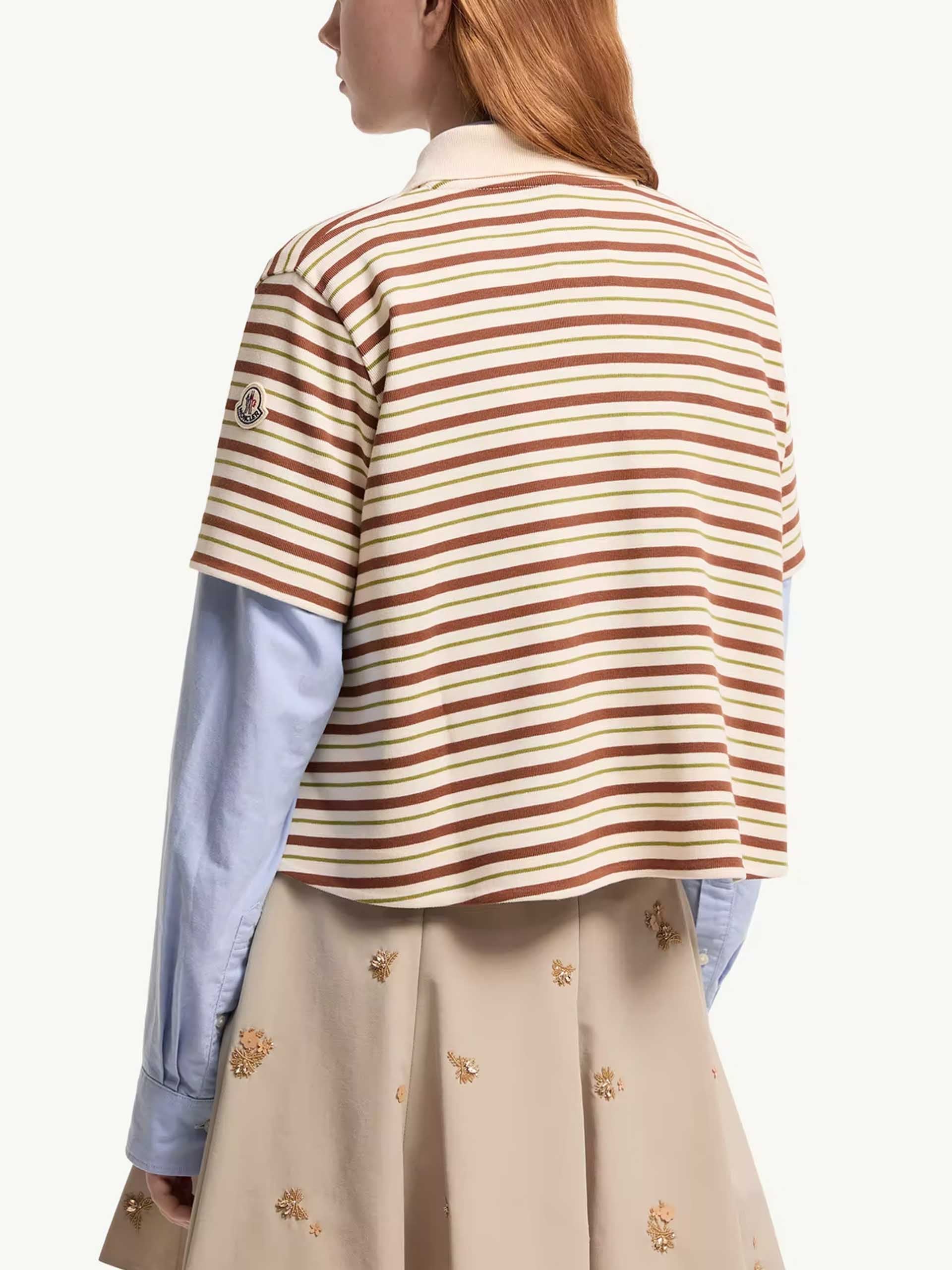 MONCLER - Gestreiftes Poloshirt für Damen