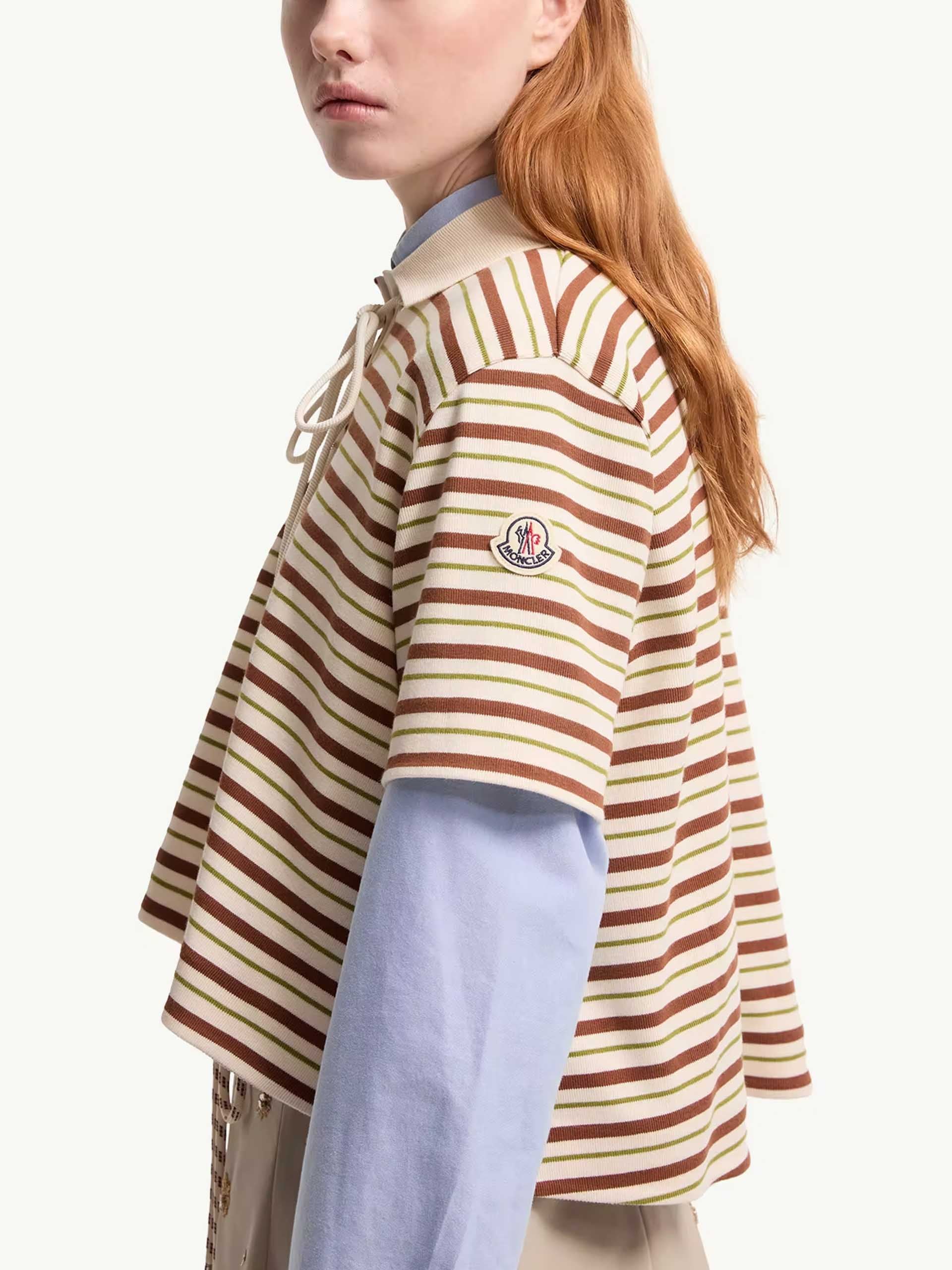 MONCLER - Gestreiftes Poloshirt für Damen