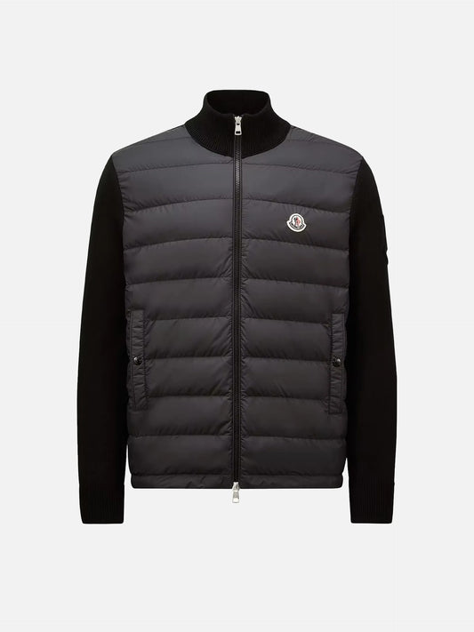 MONCLER - Daunen-Strickjacke aus Baumwolle für Herren