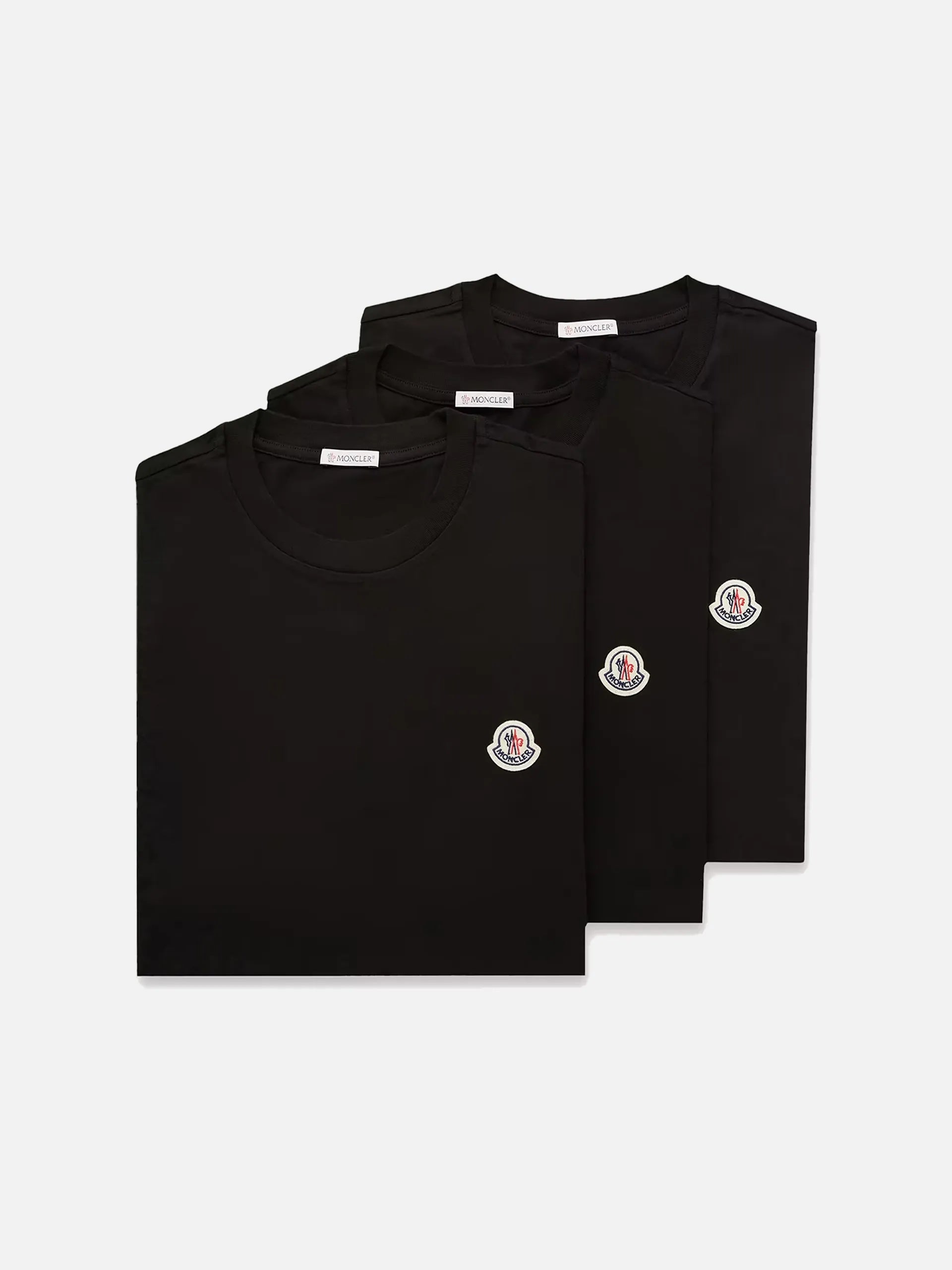 MONCLER - T-Shirt mit Logo im 3er-Pack für Herren