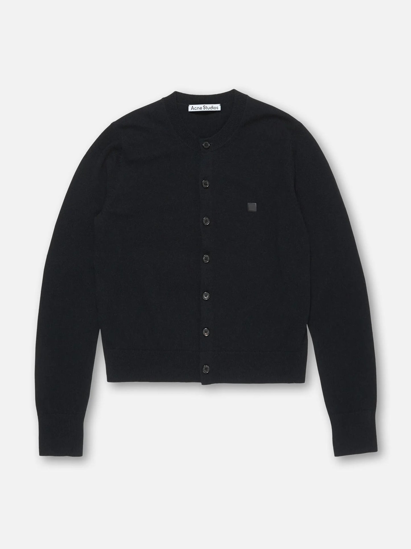 ACNE STUDIOS - Cardigan mit Face Logo für Damen in Schwarz - Black