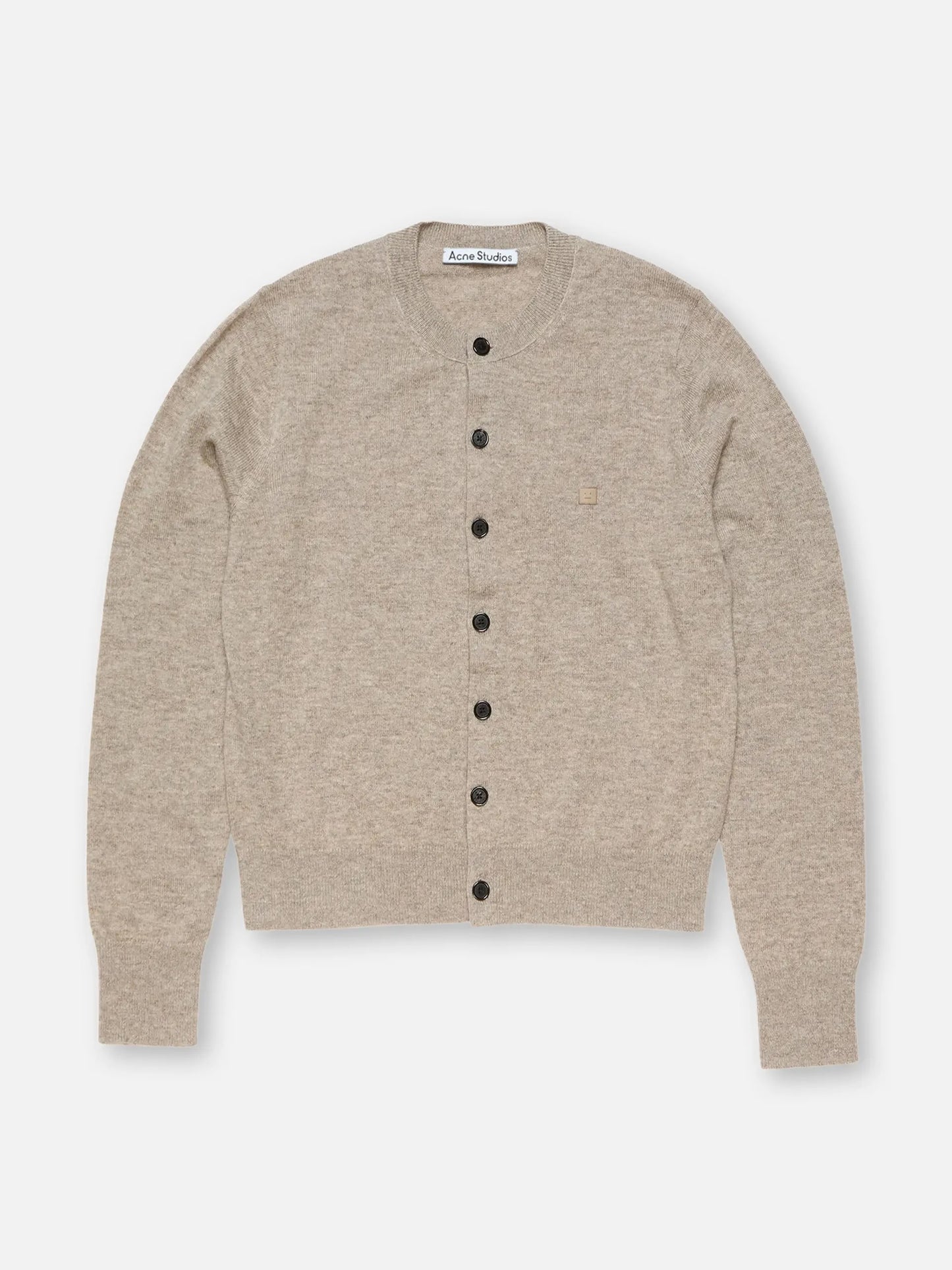 ACNE STUDIOS - Cardigan mit Face Logo für Damen in Beige