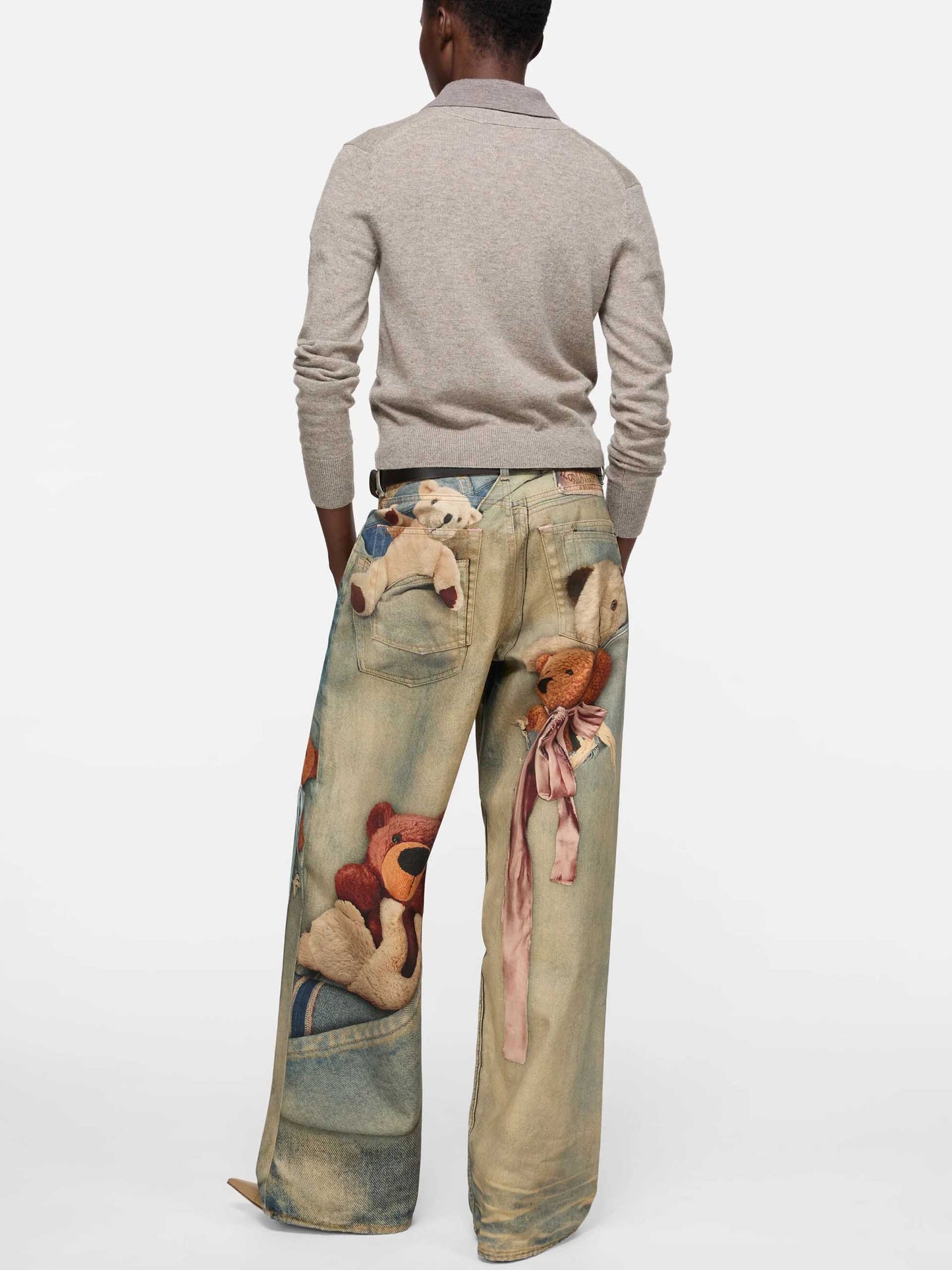 ACNE STUDIOS - Cardigan mit Face Logo für Damen in Beige