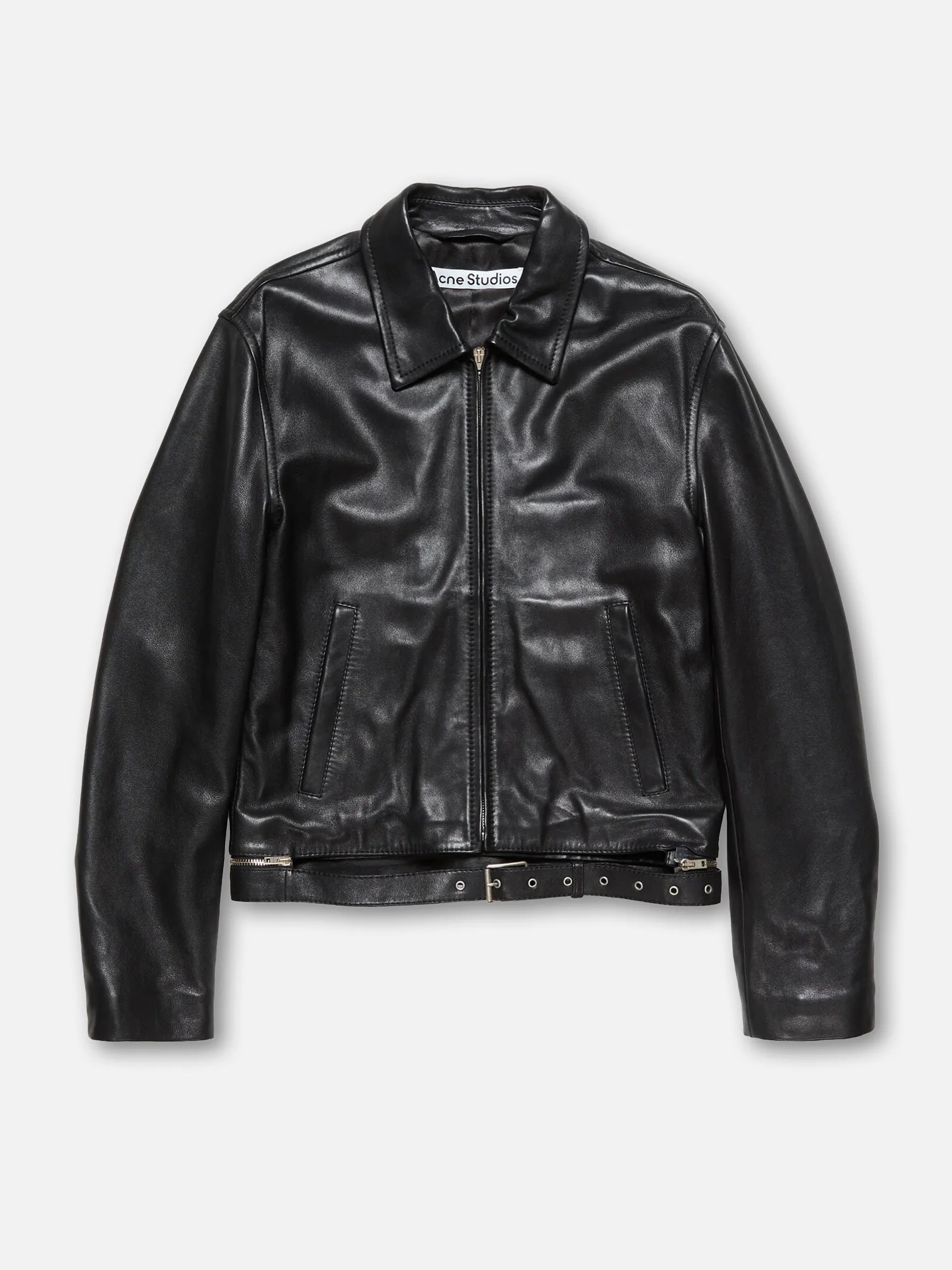 ACNE STUDIOS - Leather biker jacket for men – NEW TAKE FIVE
