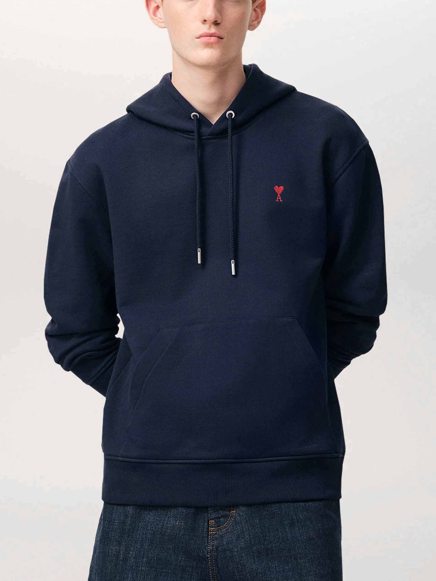 AMI PARIS - Hoodie mit rotem Ami De Coeur Logo