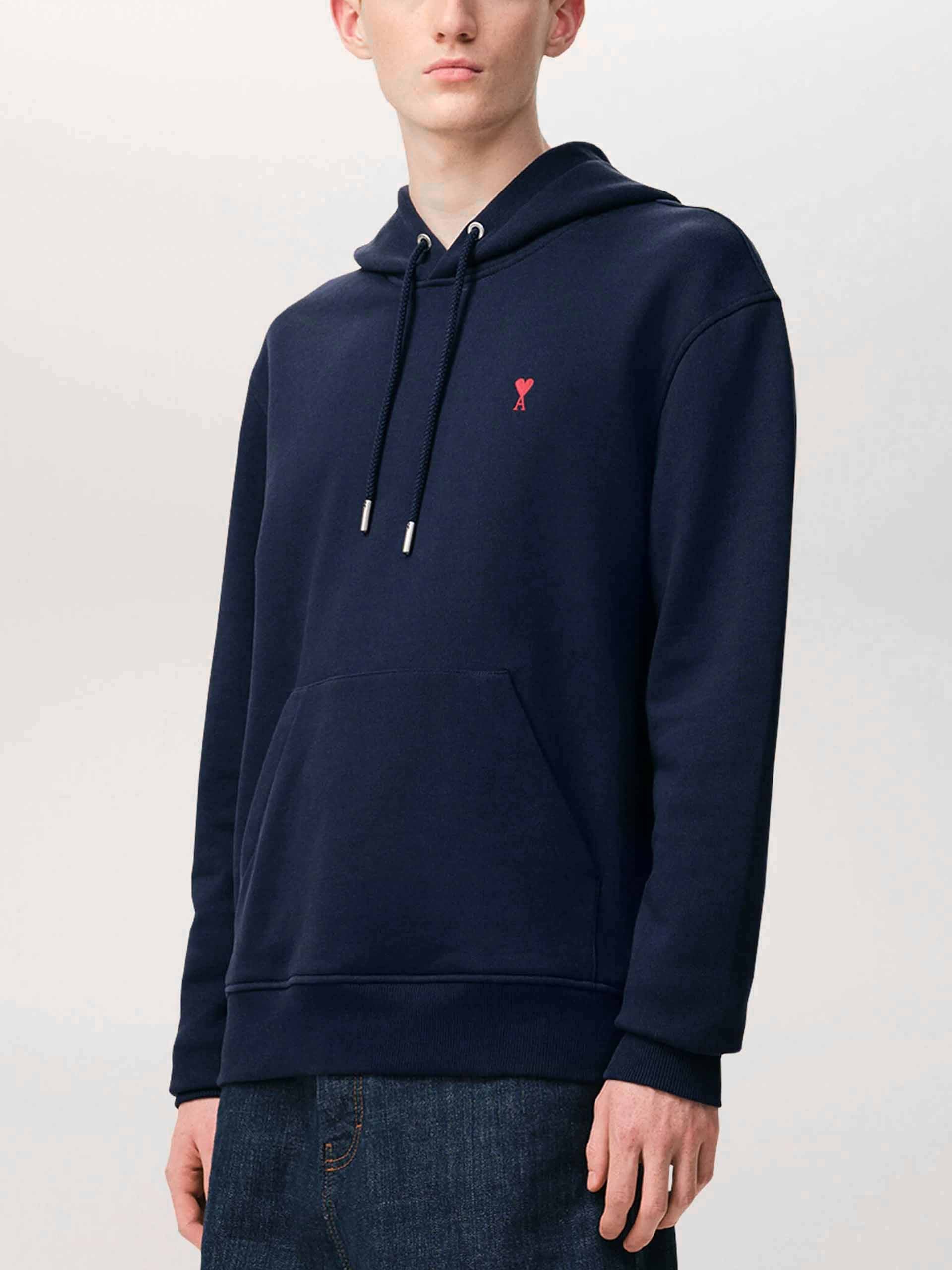 AMI PARIS - Hoodie mit rotem Ami De Coeur Logo