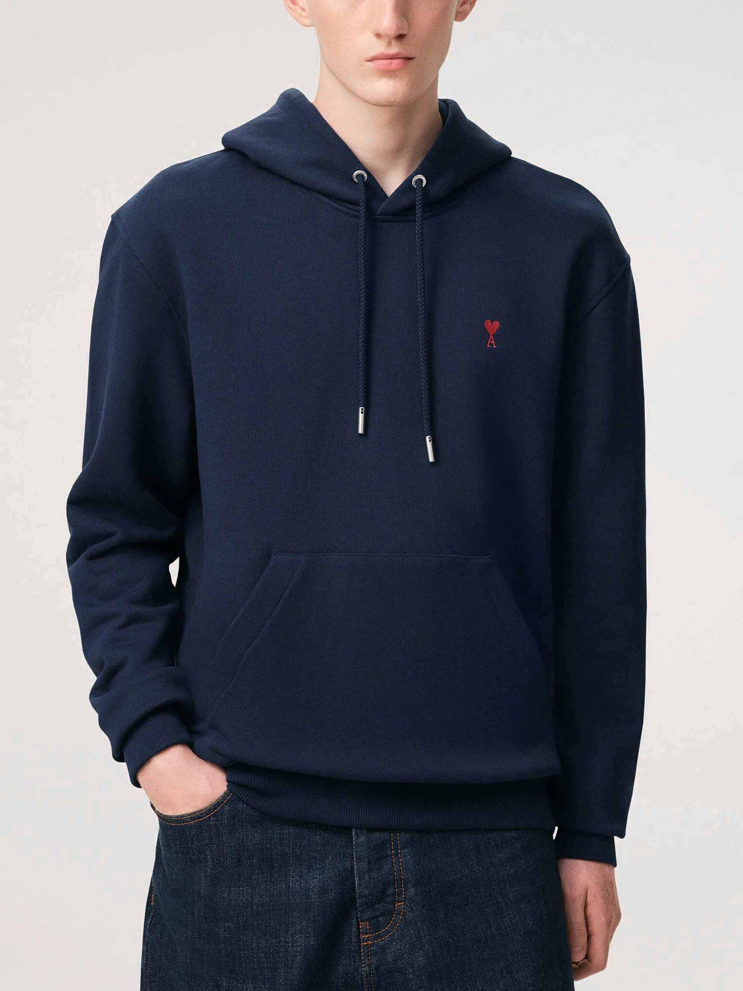 AMI PARIS - Hoodie mit rotem Ami De Coeur Logo