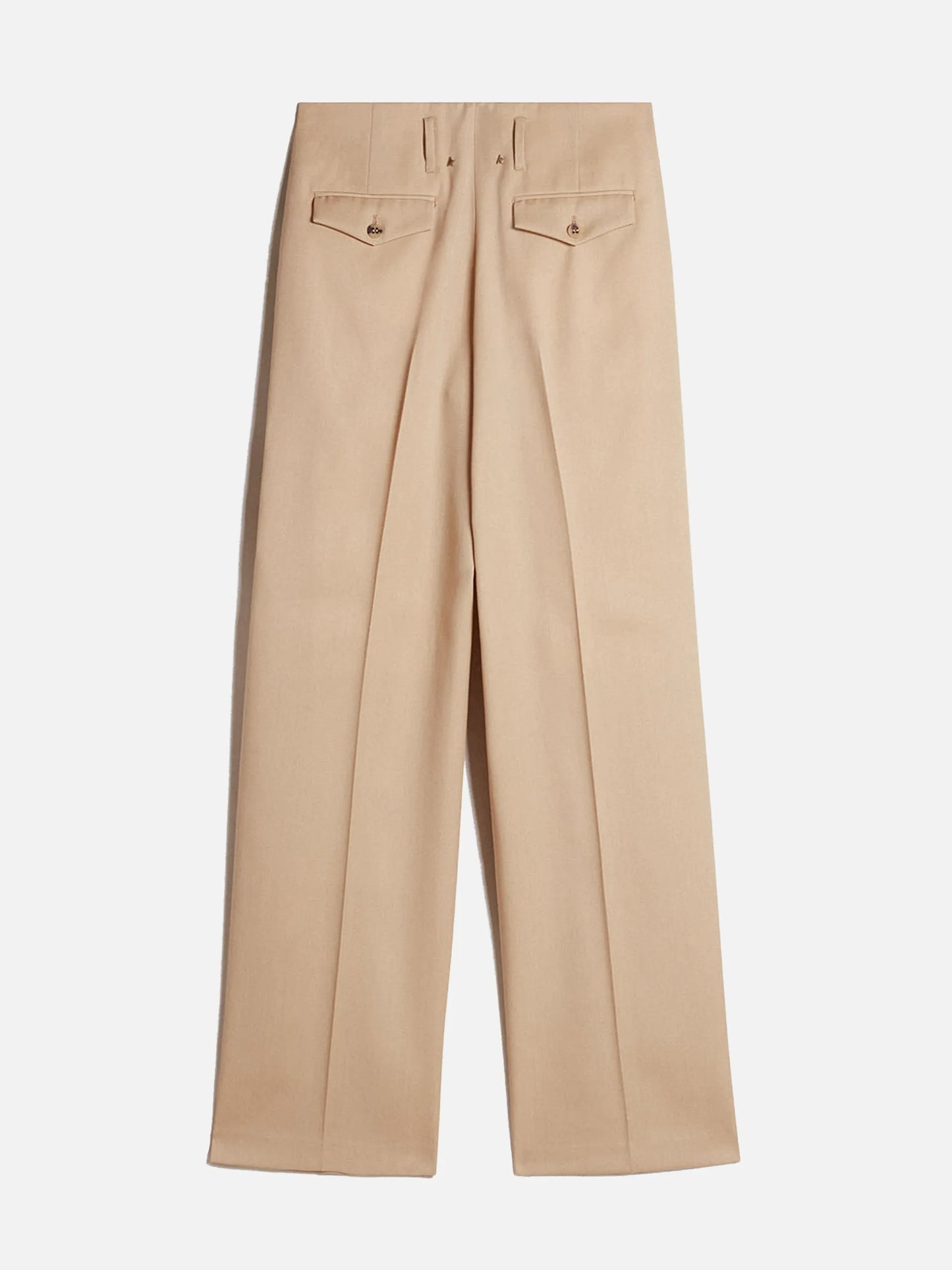 GOLDEN GOOSE - Wide-Leg Hose aus Wollgabardine für Damen