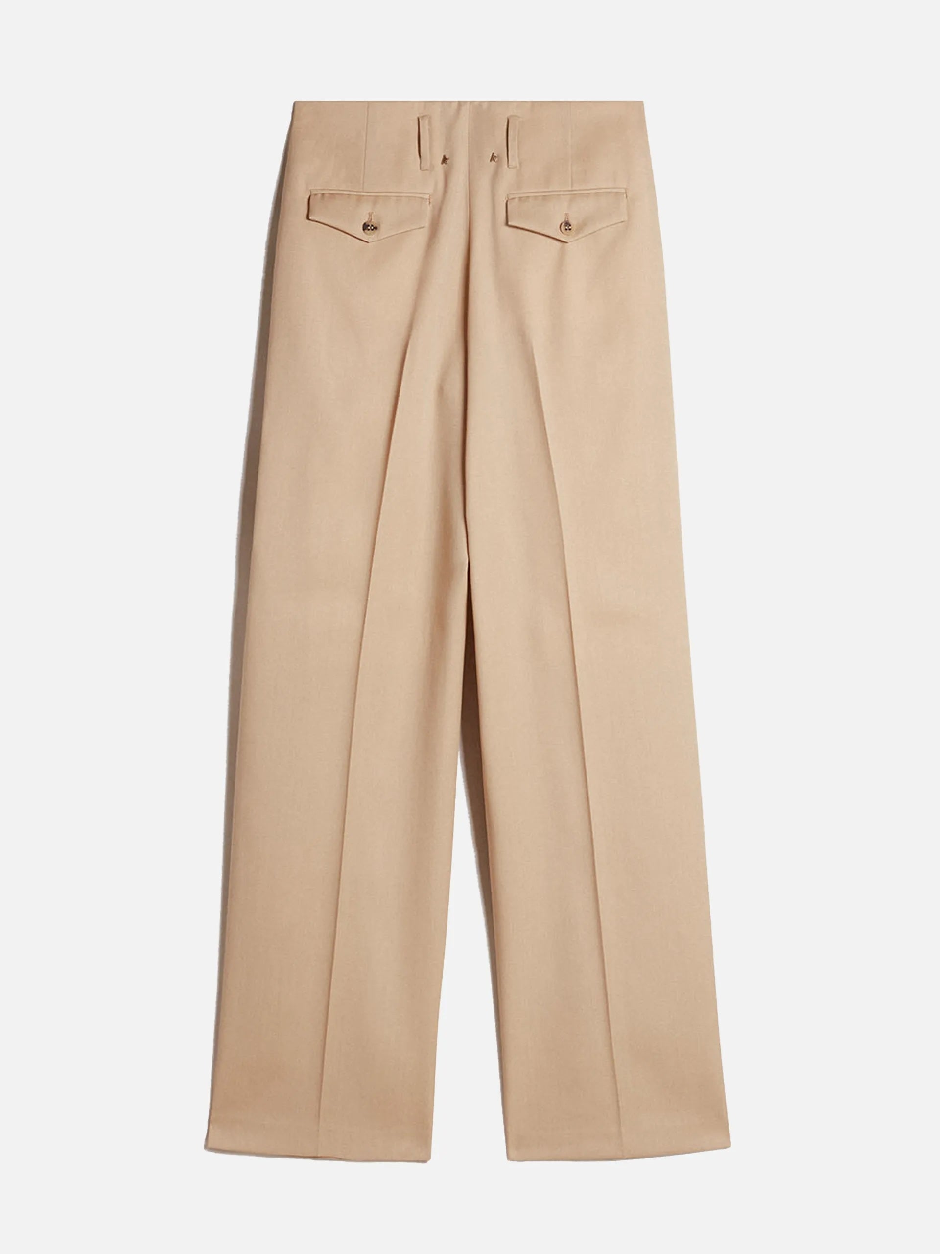GOLDEN GOOSE - Wide-Leg Hose aus Wollgabardine für Damen