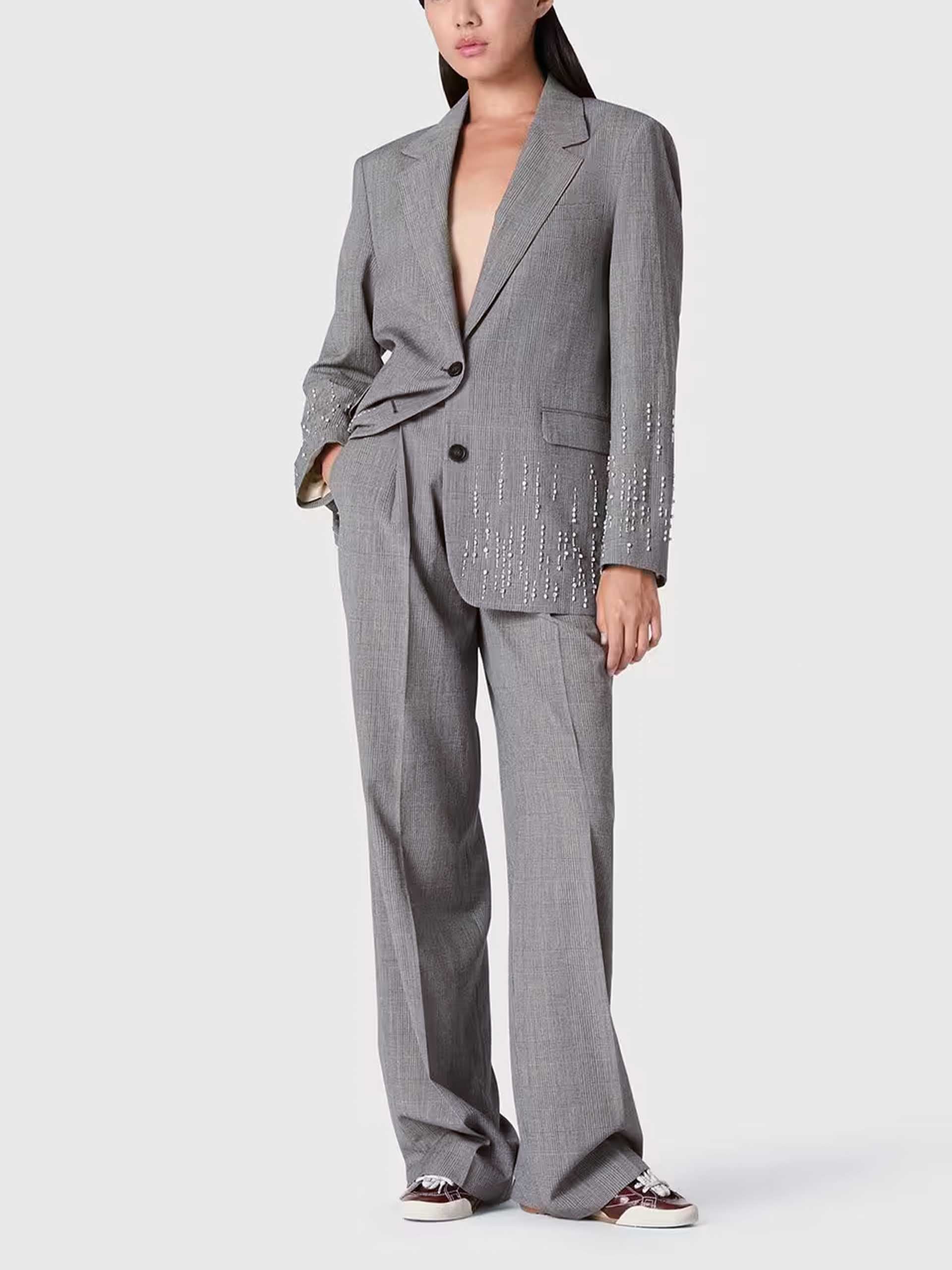 GOLDEN GOOSE - Hose mit Prince-of-Wales-Muster für Damen