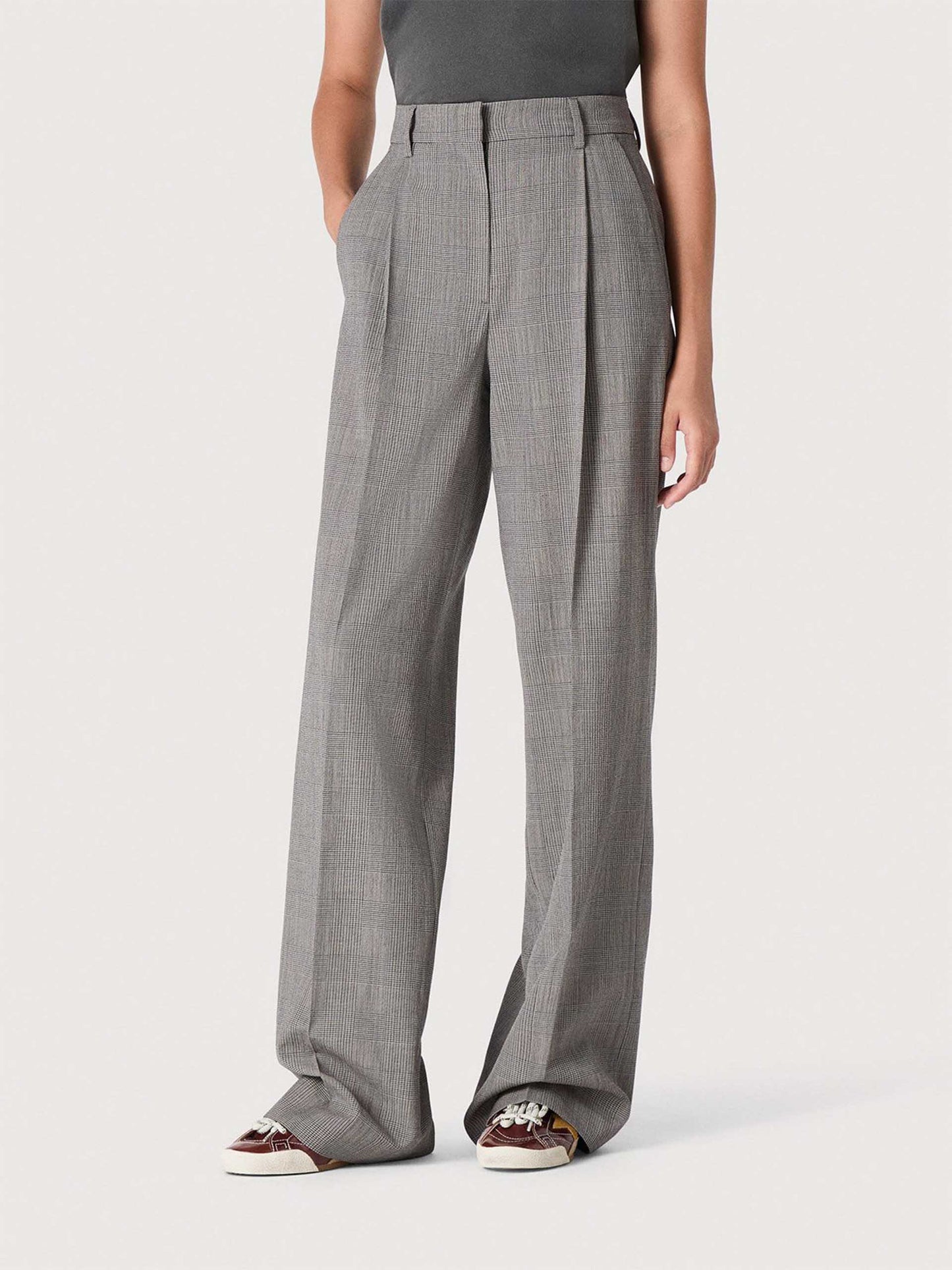 GOLDEN GOOSE - Hose mit Prince-of-Wales-Muster für Damen