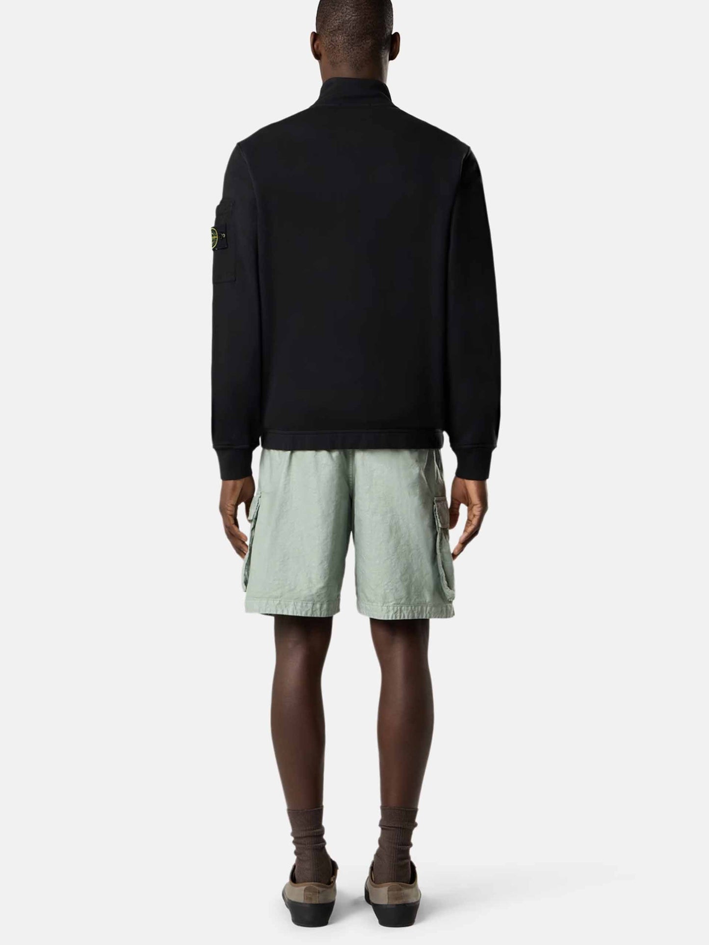 STONE ISLAND - Sweatjacke aus Baumwollfleece für Herren