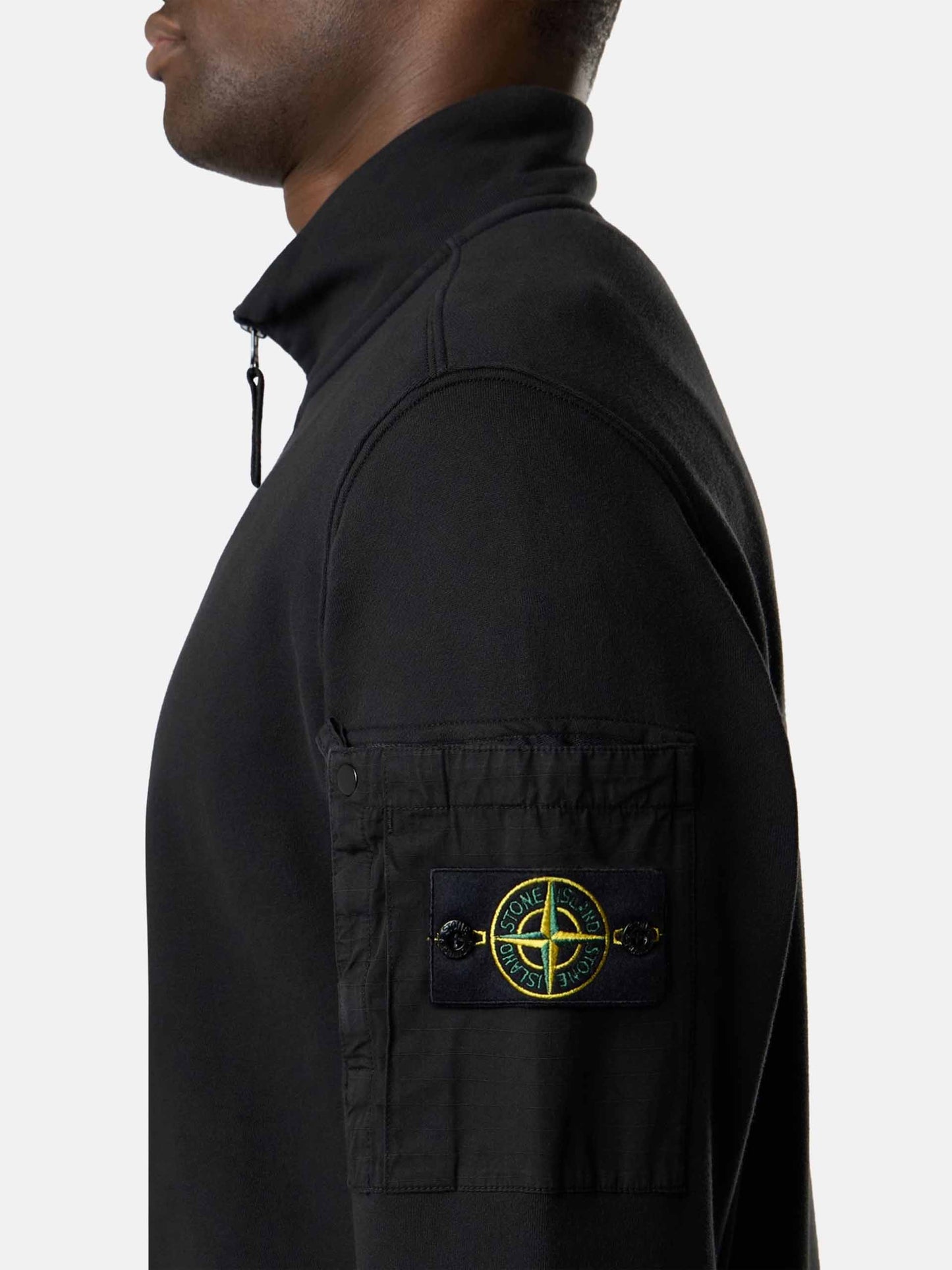 STONE ISLAND - Sweatjacke aus Baumwollfleece für Herren