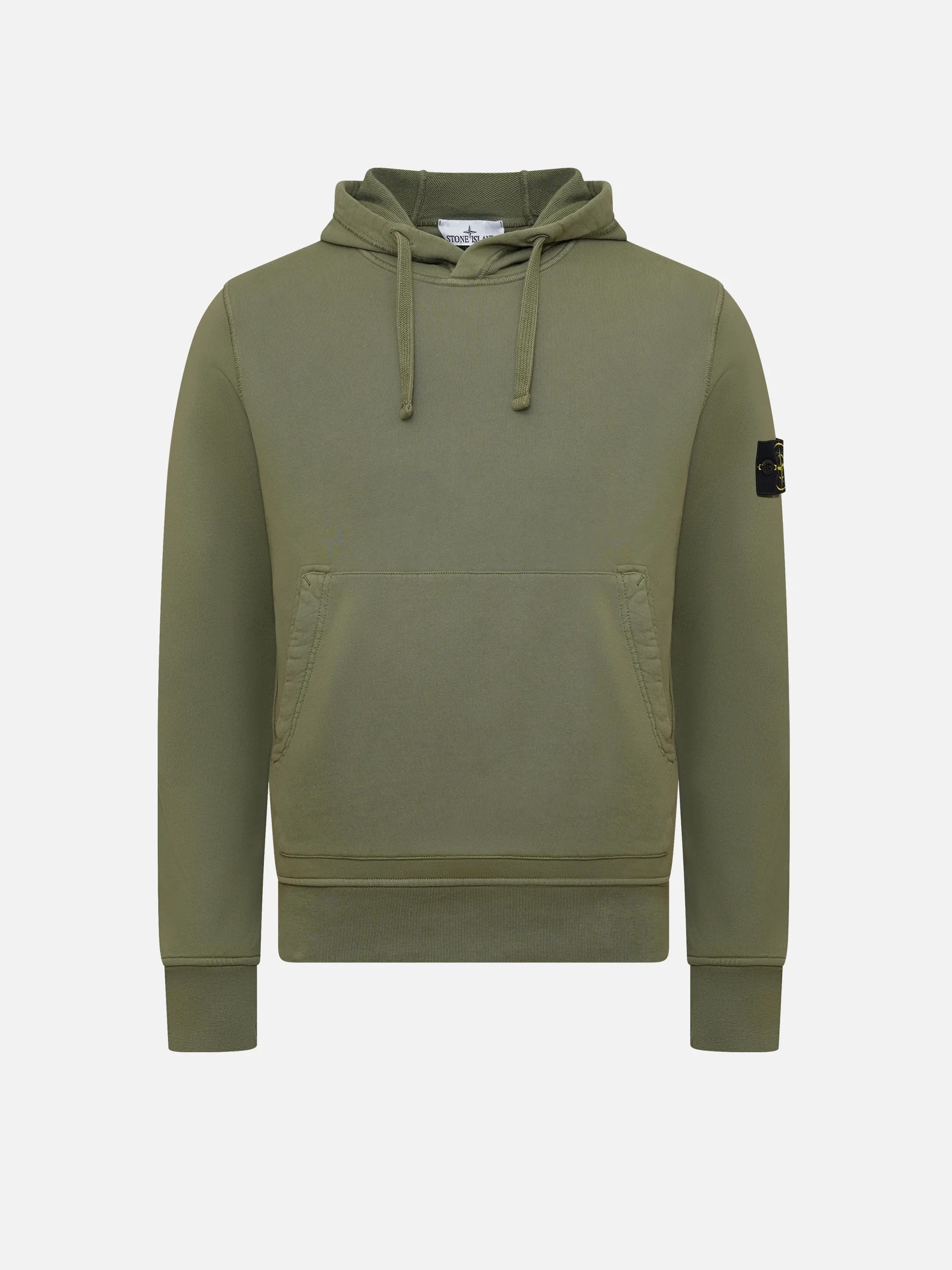 STONE ISLAND - Hoodie mit Kompass-Patch für Herren in Militärgrün - Military green