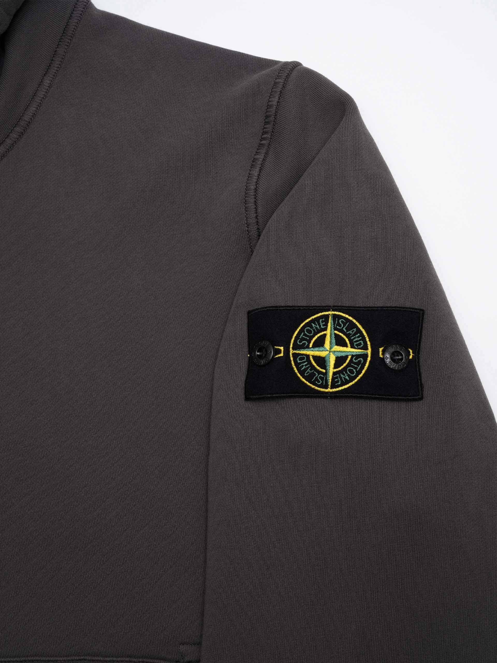 STONE ISLAND - Hoodie mit Kompass-Patch für Herren in Dunkelgrau - Dark grey