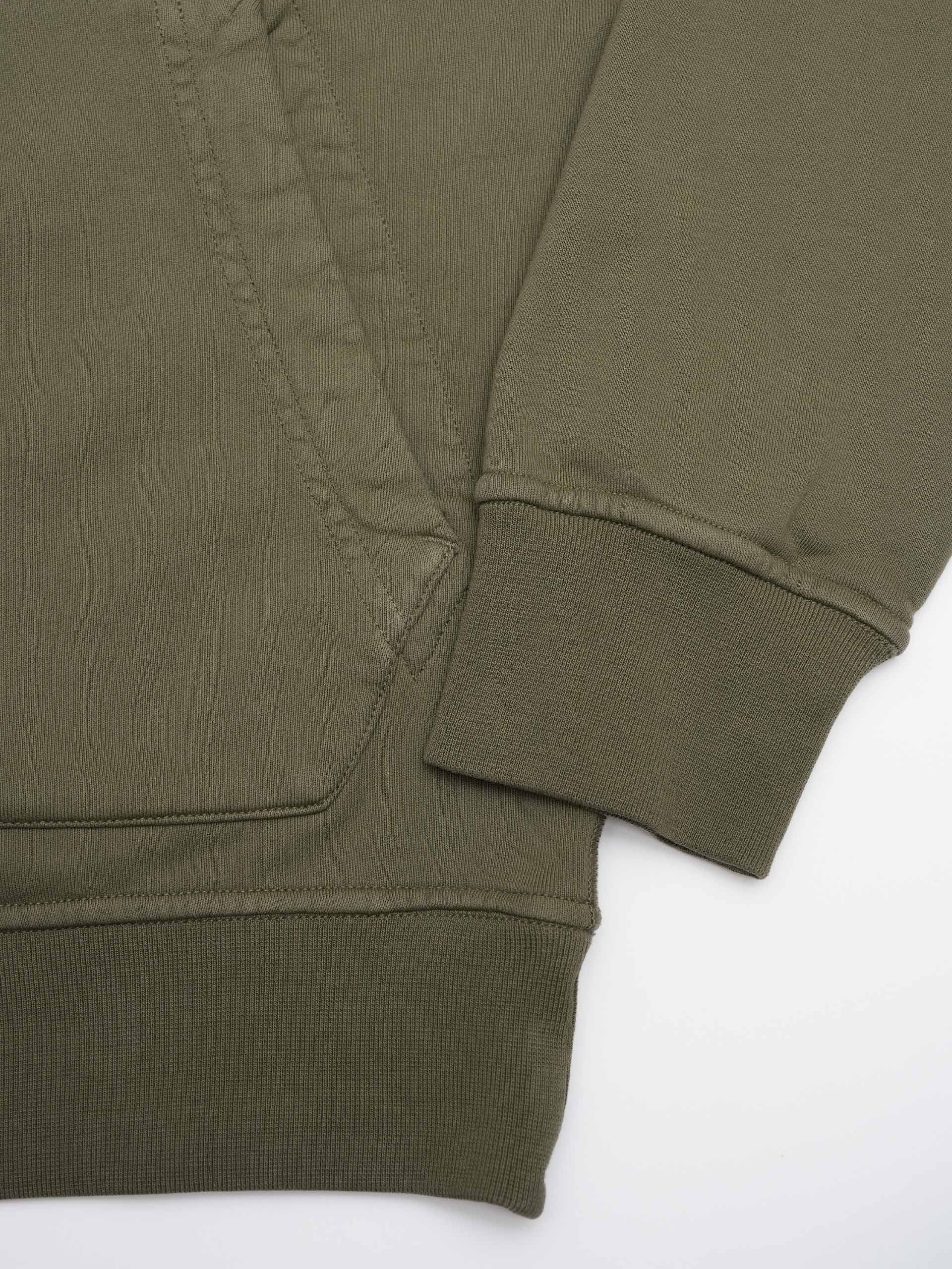 STONE ISLAND - Hoodie mit Kompass-Patch für Herren in Militärgrün - Military green