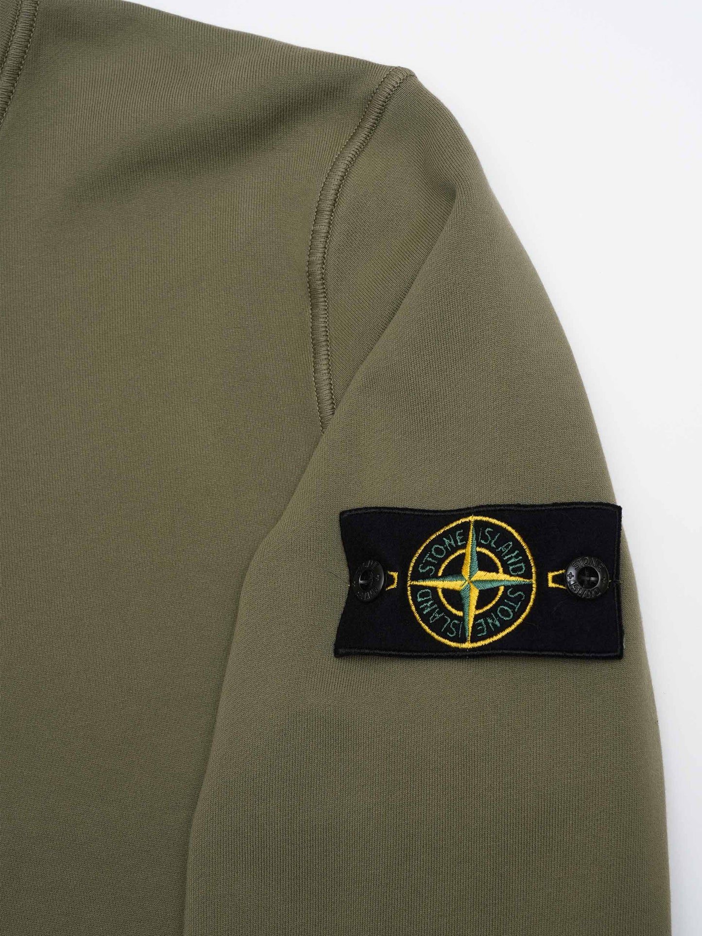 STONE ISLAND - Hoodie mit Kompass-Patch für Herren in Militärgrün - Military green