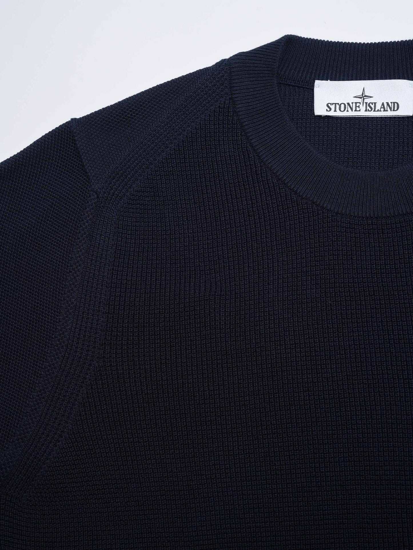 STONE ISLAND - Rundhalspullover mit Logo-Patch für Herren