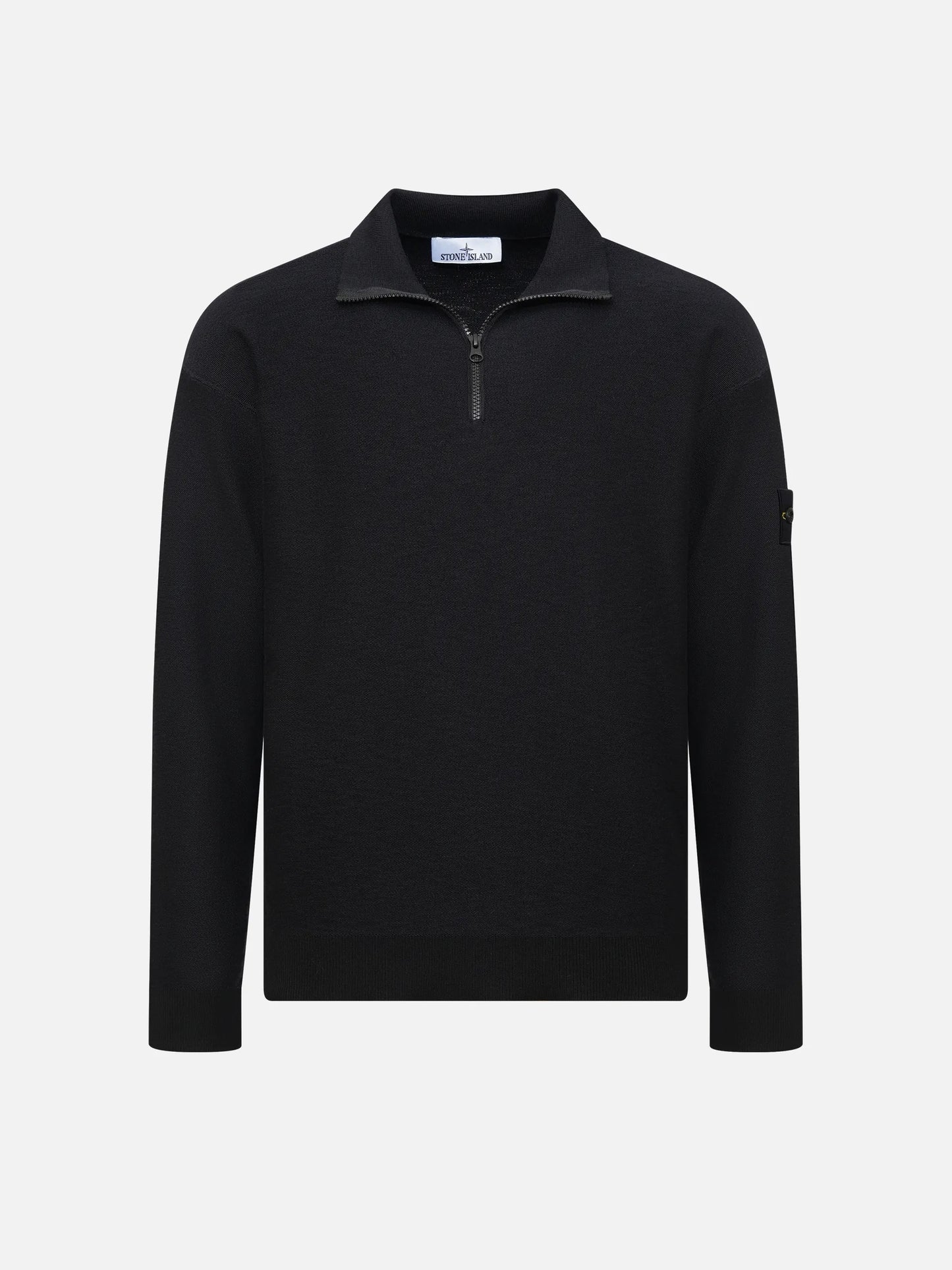 STONE ISLAND - Half-Zip-Pullover mit Logo-Patch für Herren