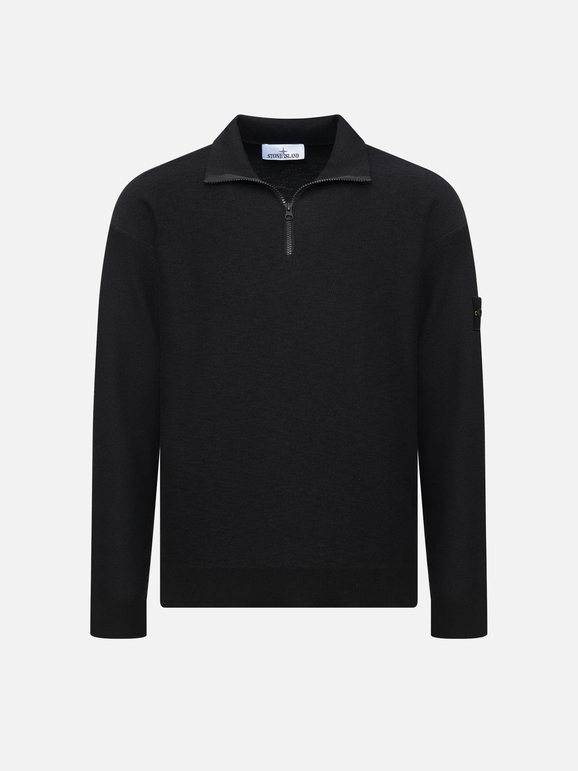 STONE ISLAND - Half-Zip-Pullover mit Logo-Patch für Herren