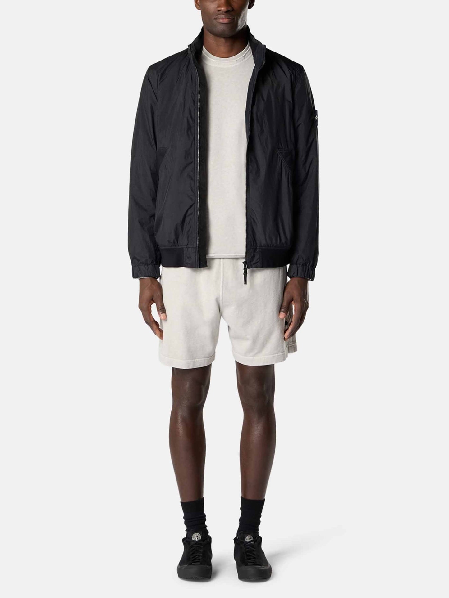 STONE ISLAND - Jacke Crinkle Reps für Herren in Schwarz - Black