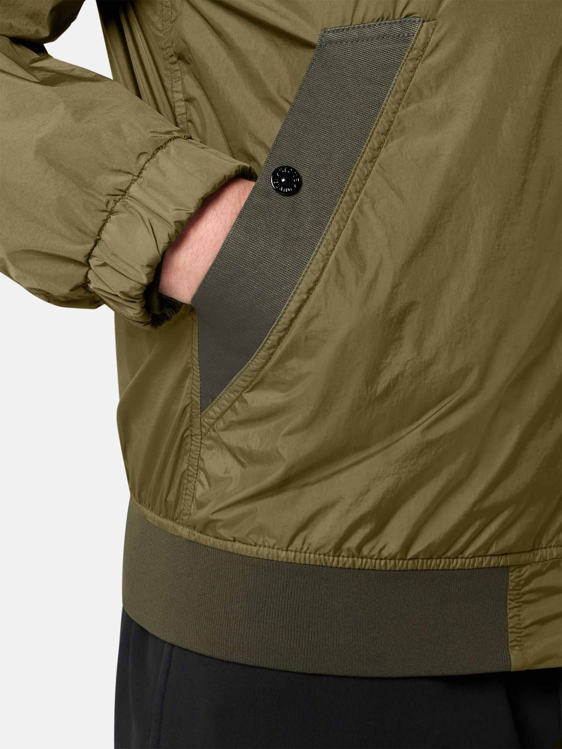 STONE ISLAND - Jacke Crinkle Reps für Herren in Militärgrün - Military green
