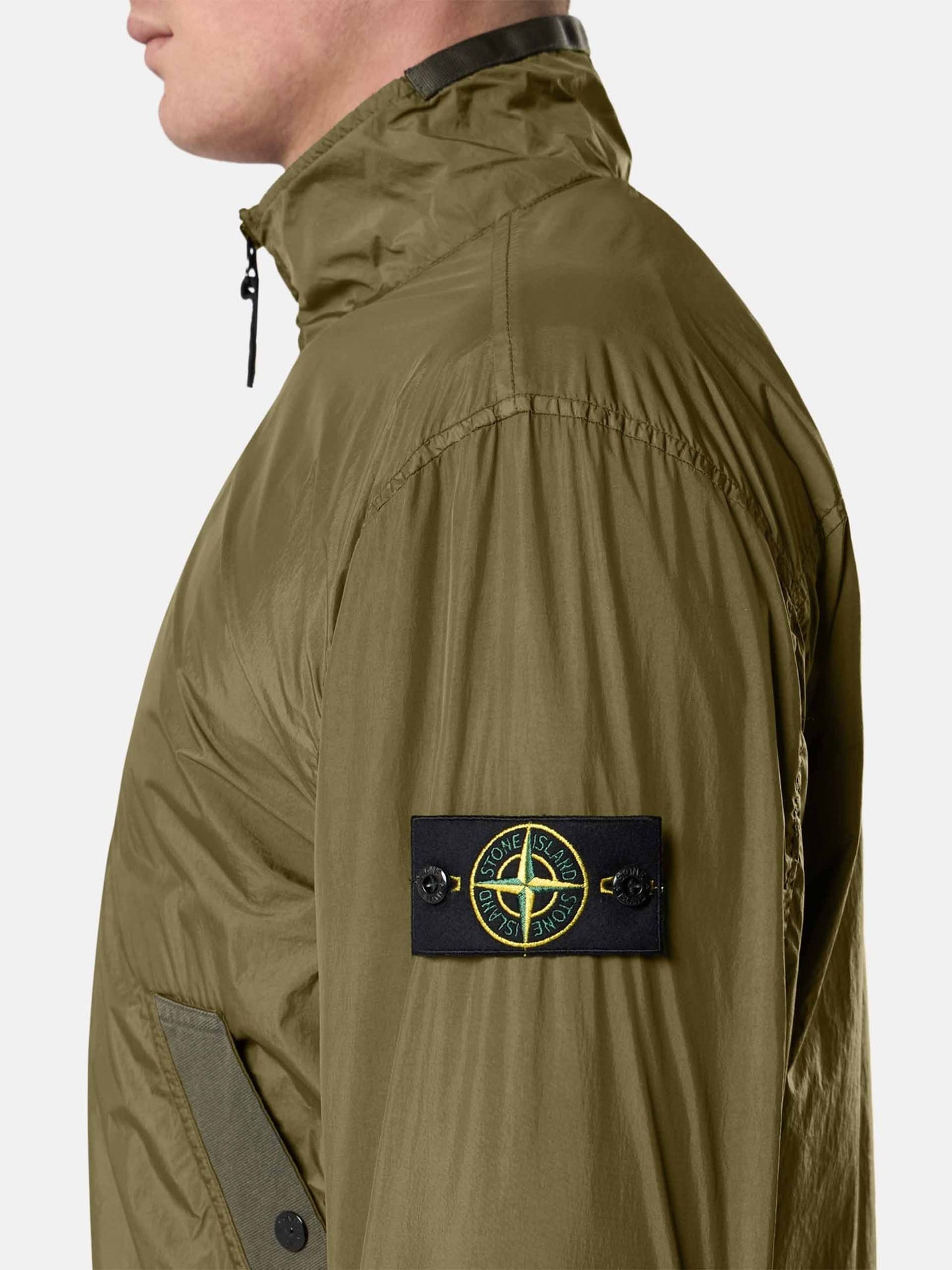 STONE ISLAND - Jacke Crinkle Reps für Herren in Militärgrün - Military green