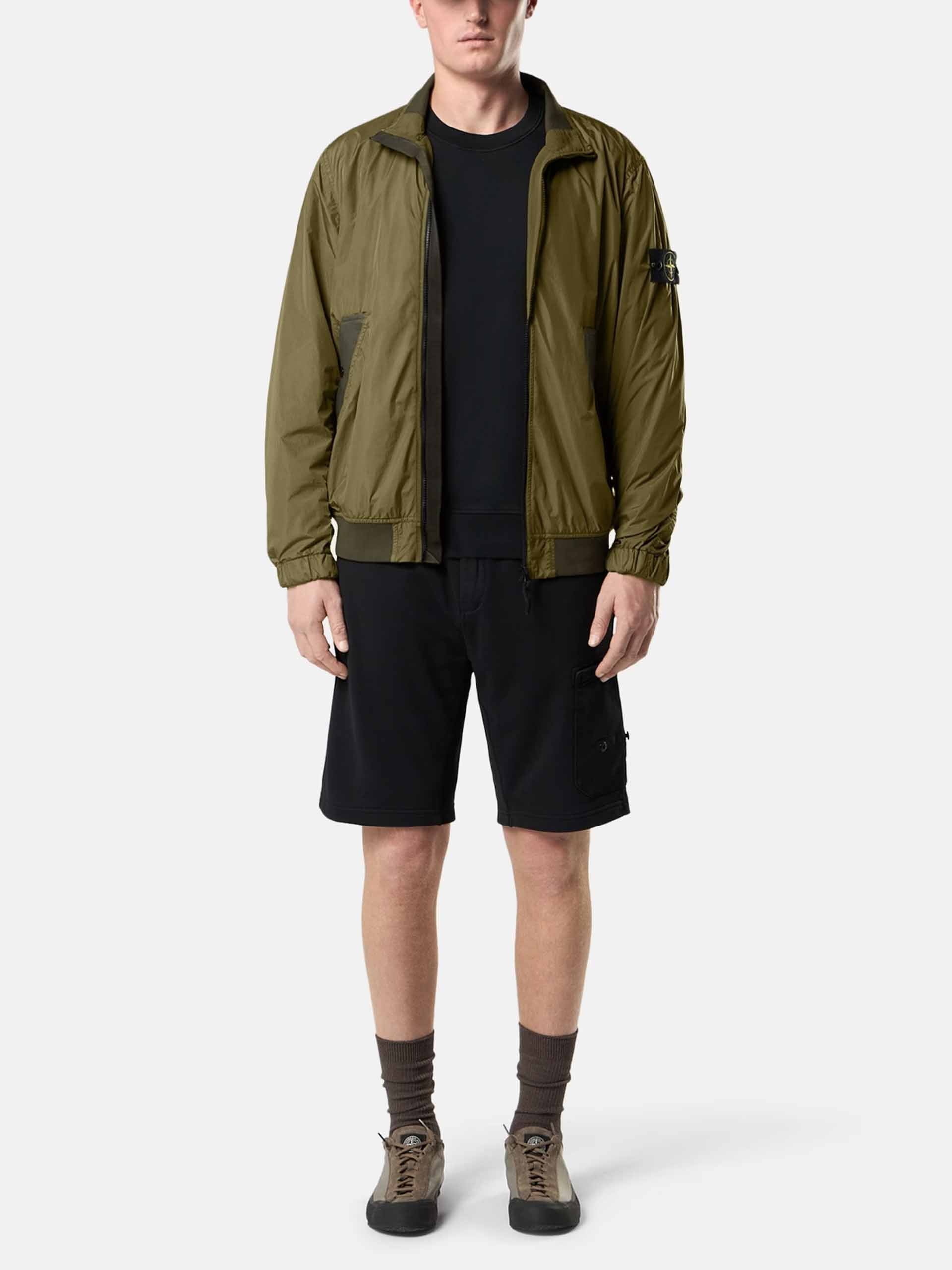 STONE ISLAND - Jacke Crinkle Reps für Herren in Militärgrün - Military green