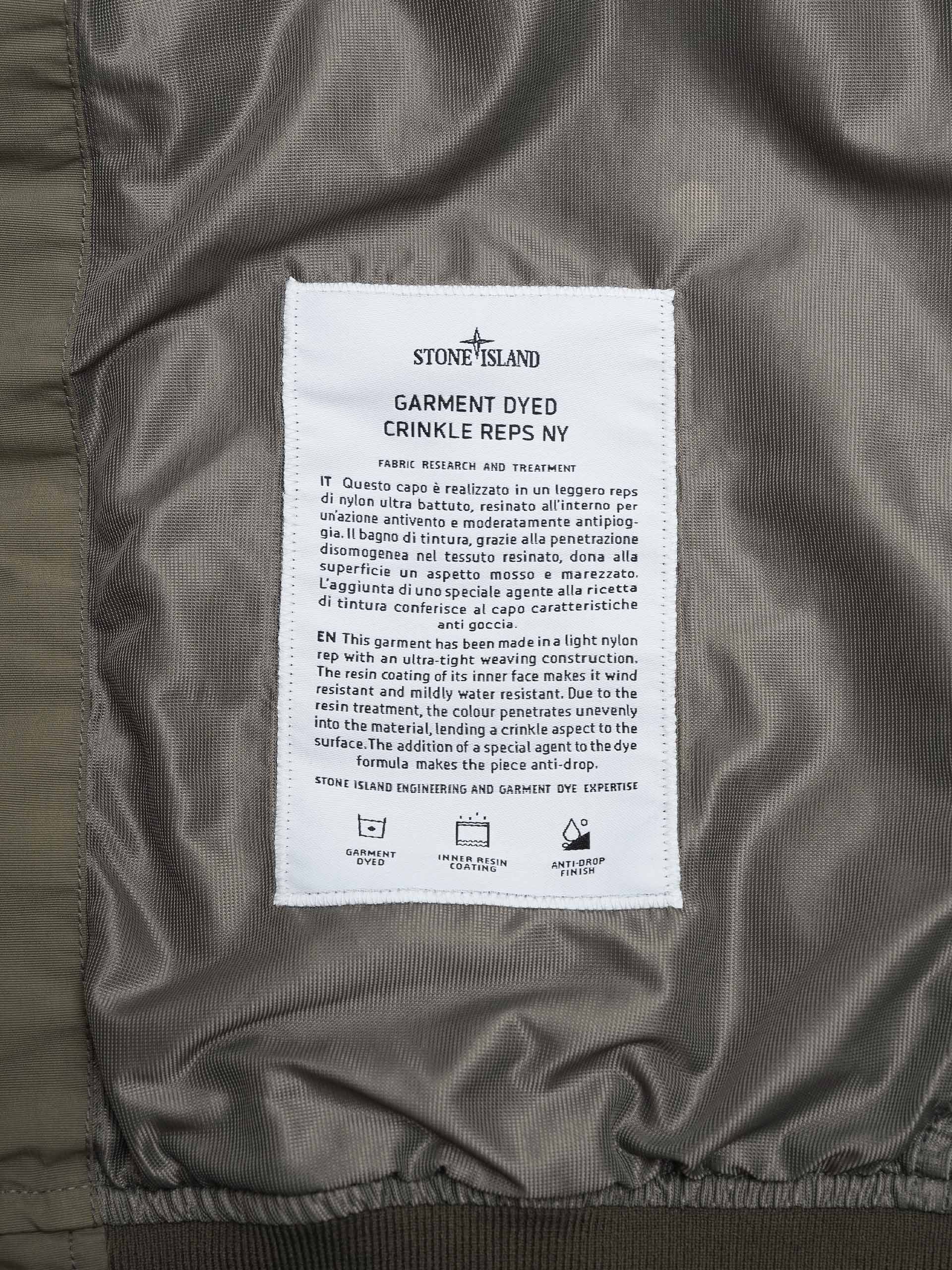 STONE ISLAND - Jacke Crinkle Reps für Herren in Militärgrün - Military green