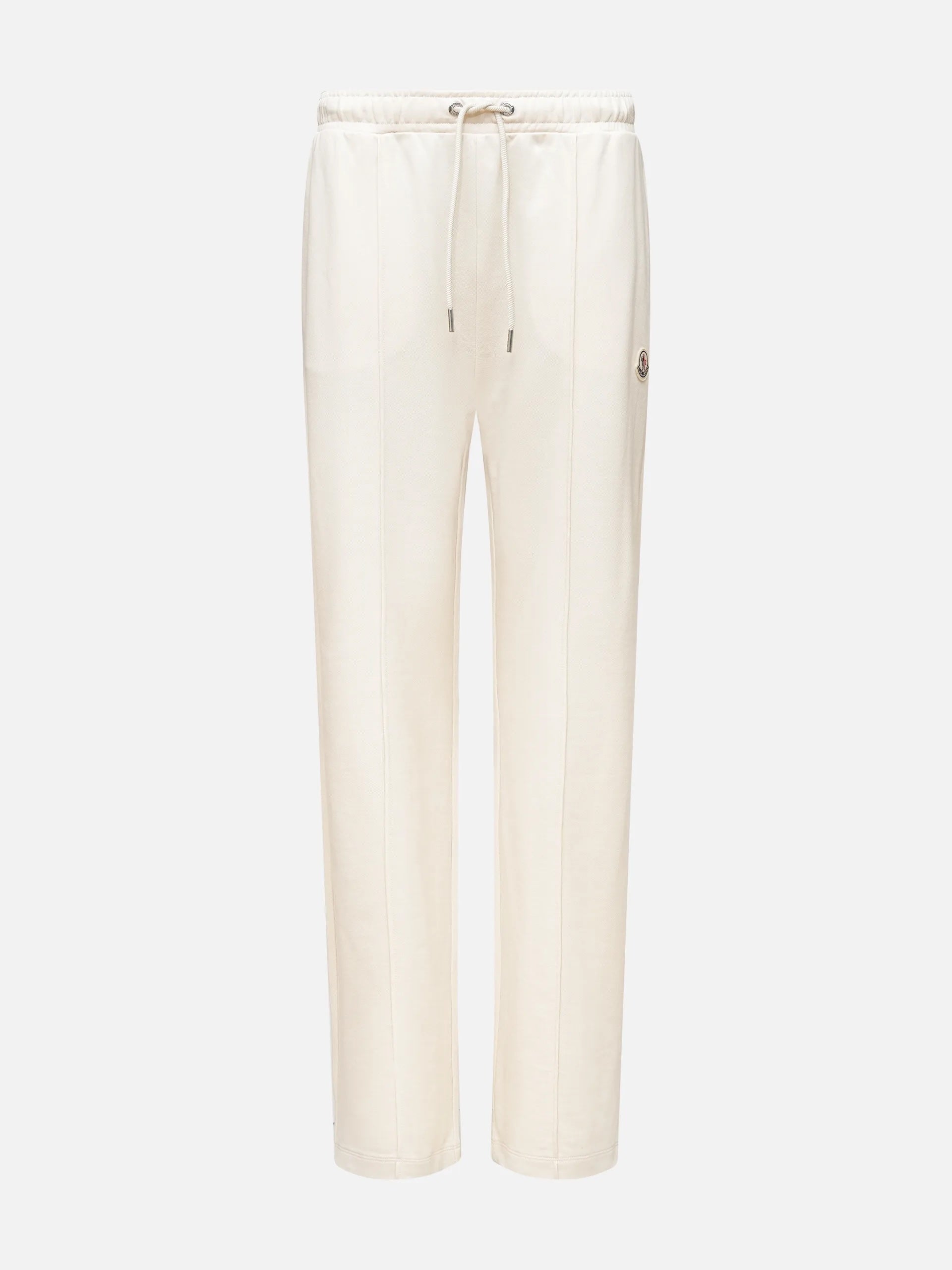 MONCLER - Jogginghose mit Logo-Patch für Damen in Cremeweiß - Cream