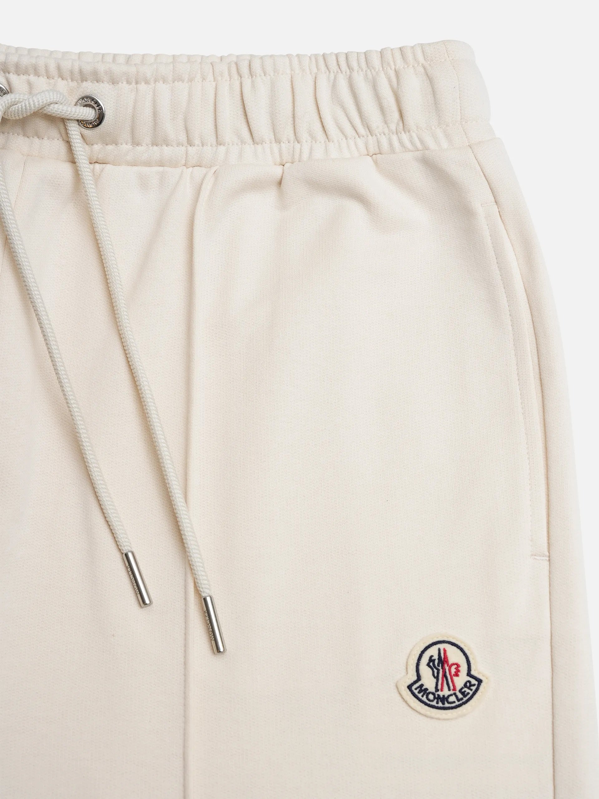 MONCLER - Jogginghose mit Logo-Patch für Damen in Cremeweiß - Cream