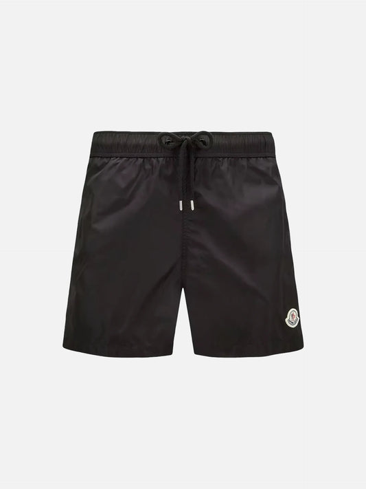 Badeshorts mit Logo-Aufnäher für Herren