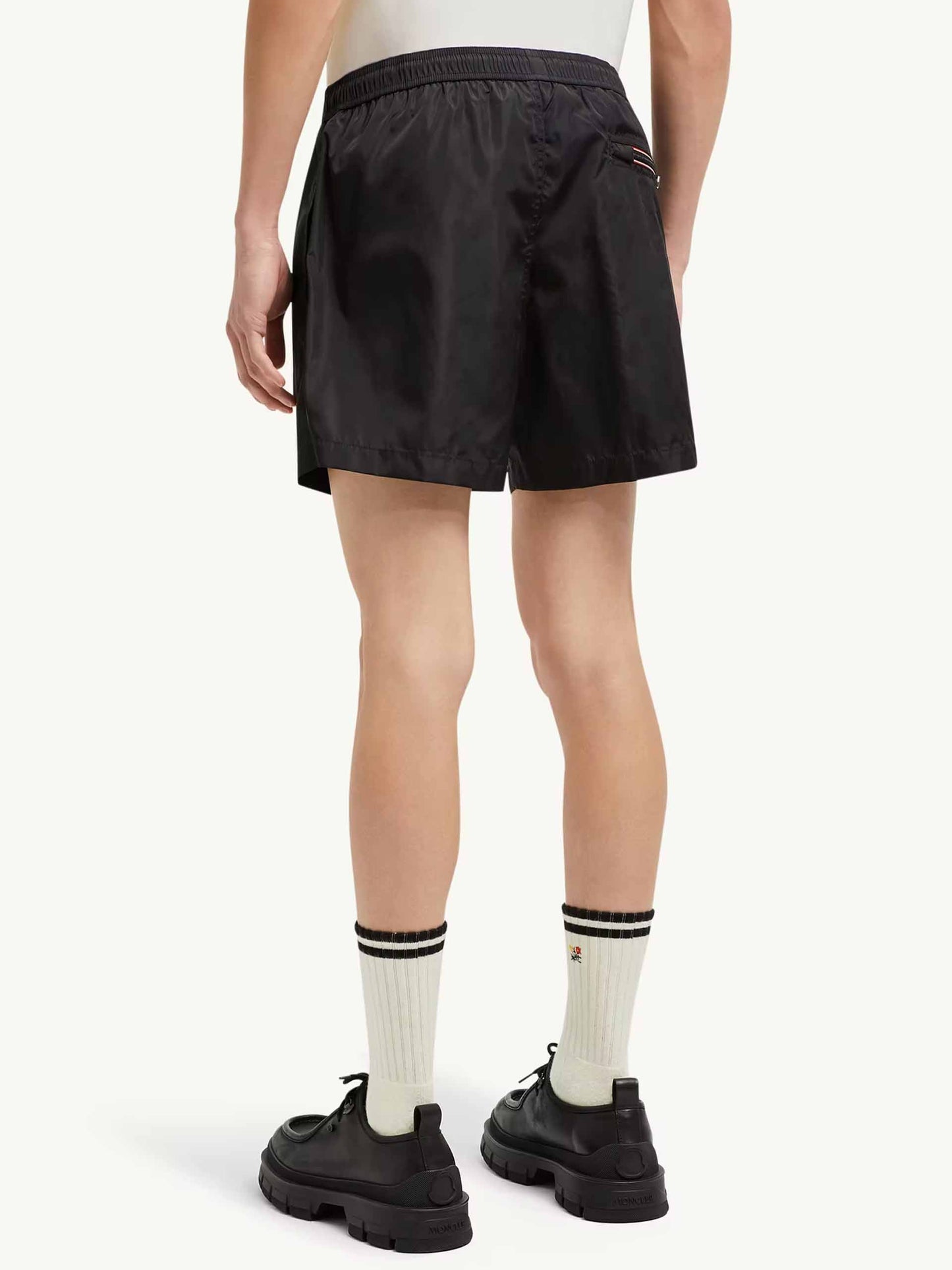 Badeshorts mit Logo-Aufnäher für Herren