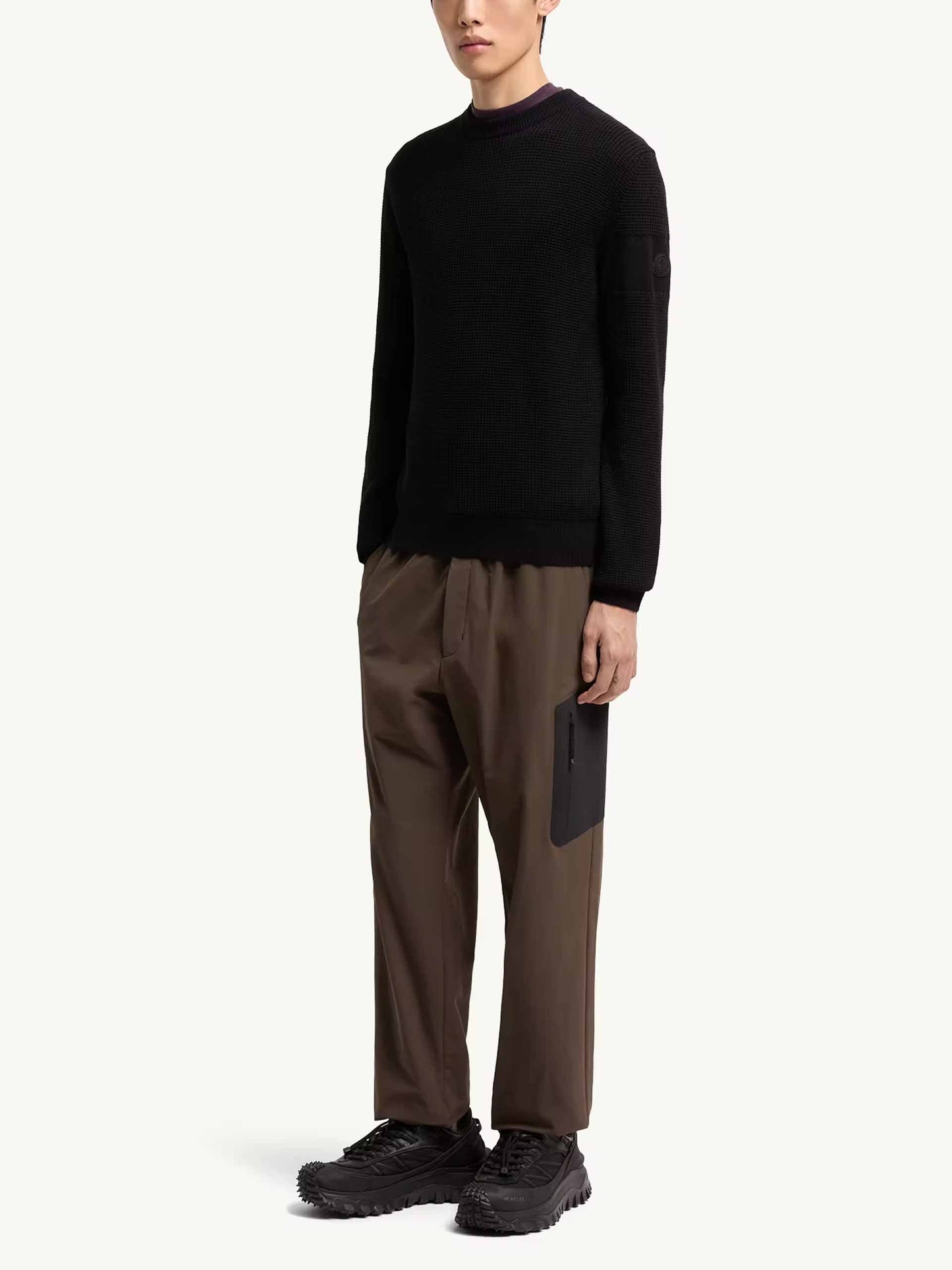 Pullover aus Wolle mit Logo für Herren