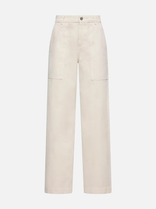 Wide-Leg Hose aus Baumwolle für Damen