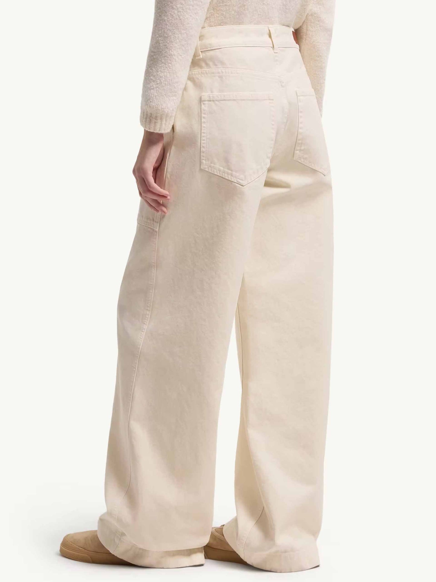 Wide-Leg Hose aus Baumwolle für Damen