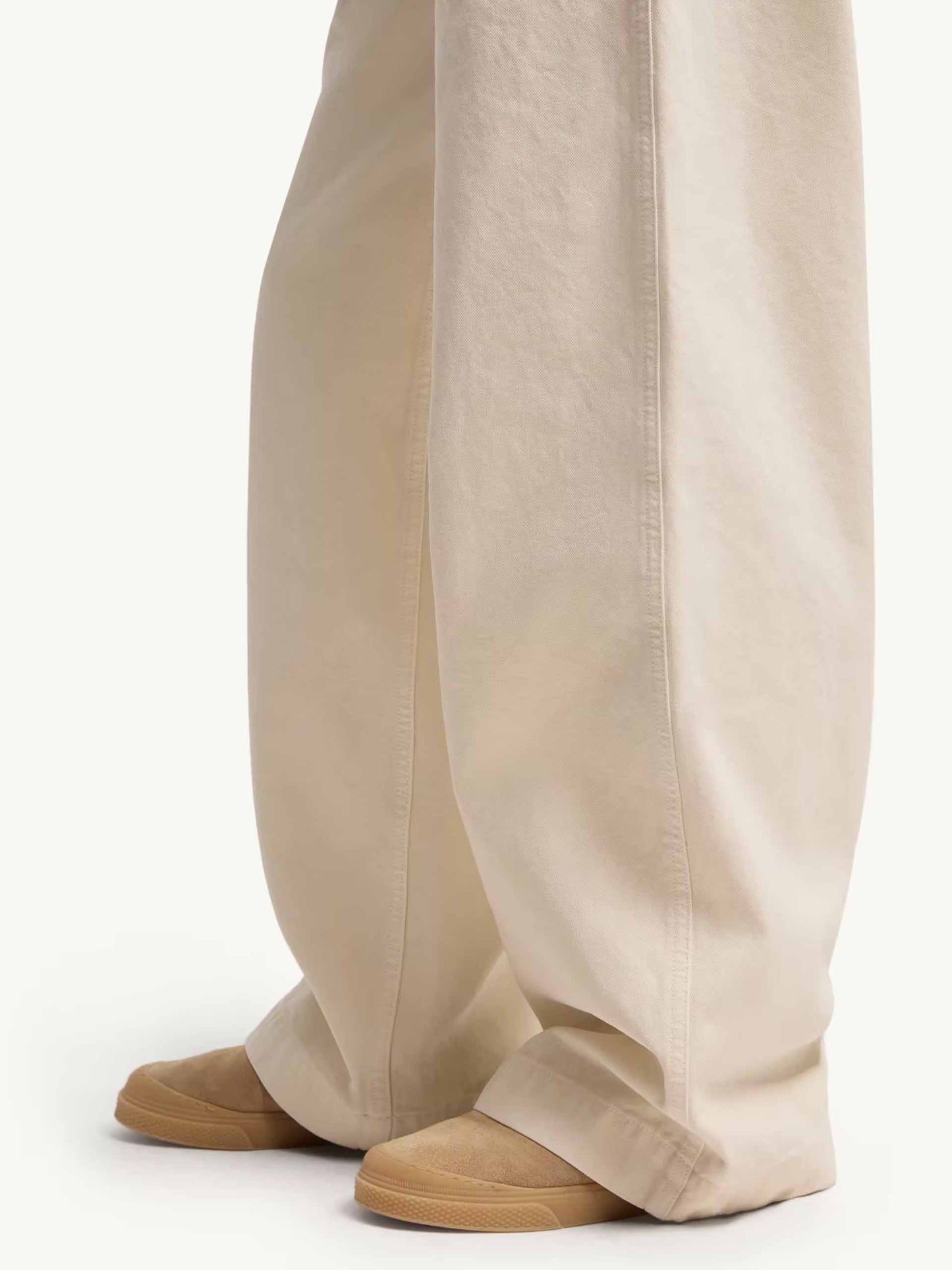 Wide-Leg Hose aus Baumwolle für Damen