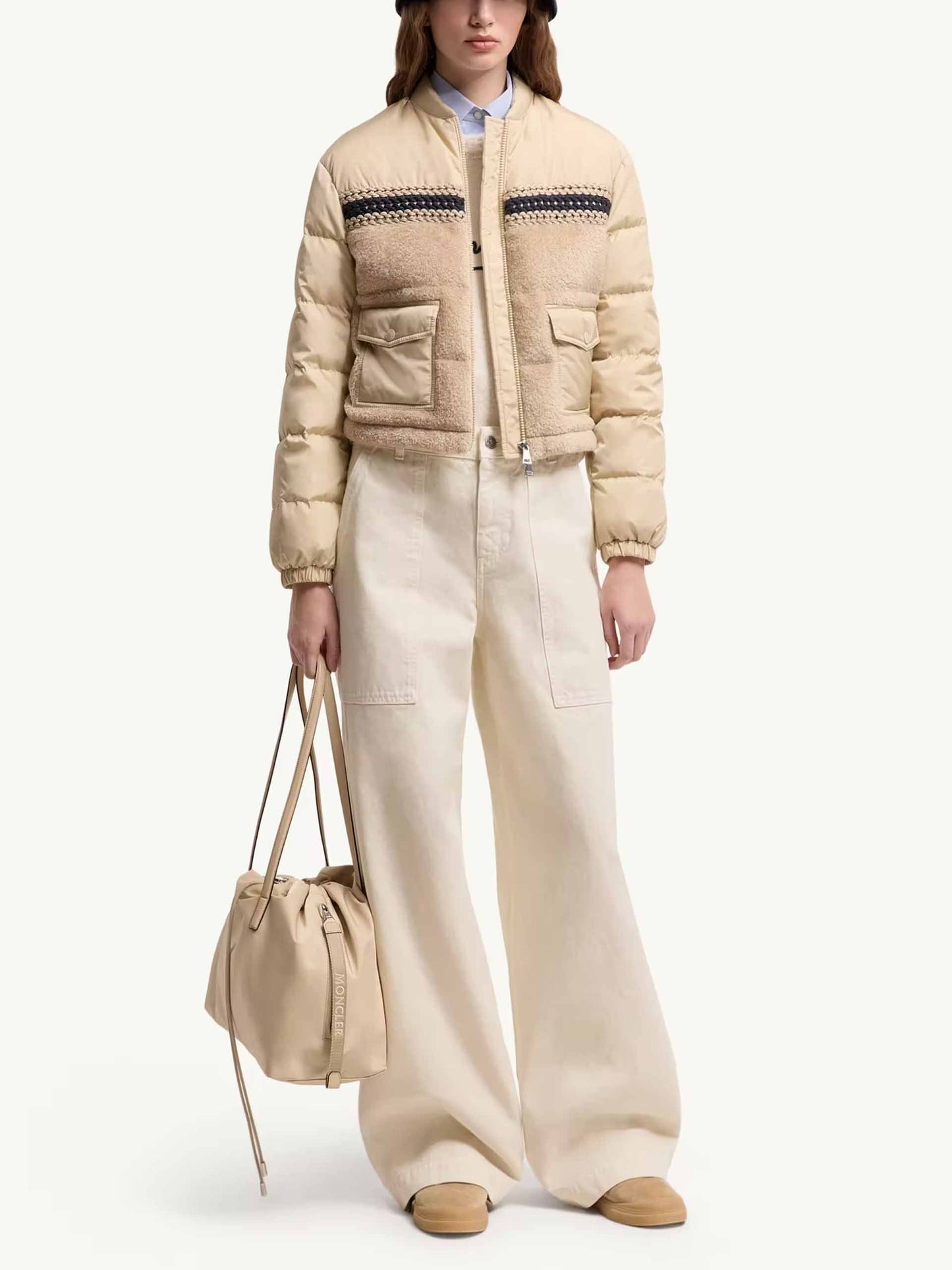 Wide-Leg Hose aus Baumwolle für Damen