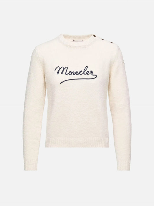 Pullover aus Baumwolle mit Logo für Damen