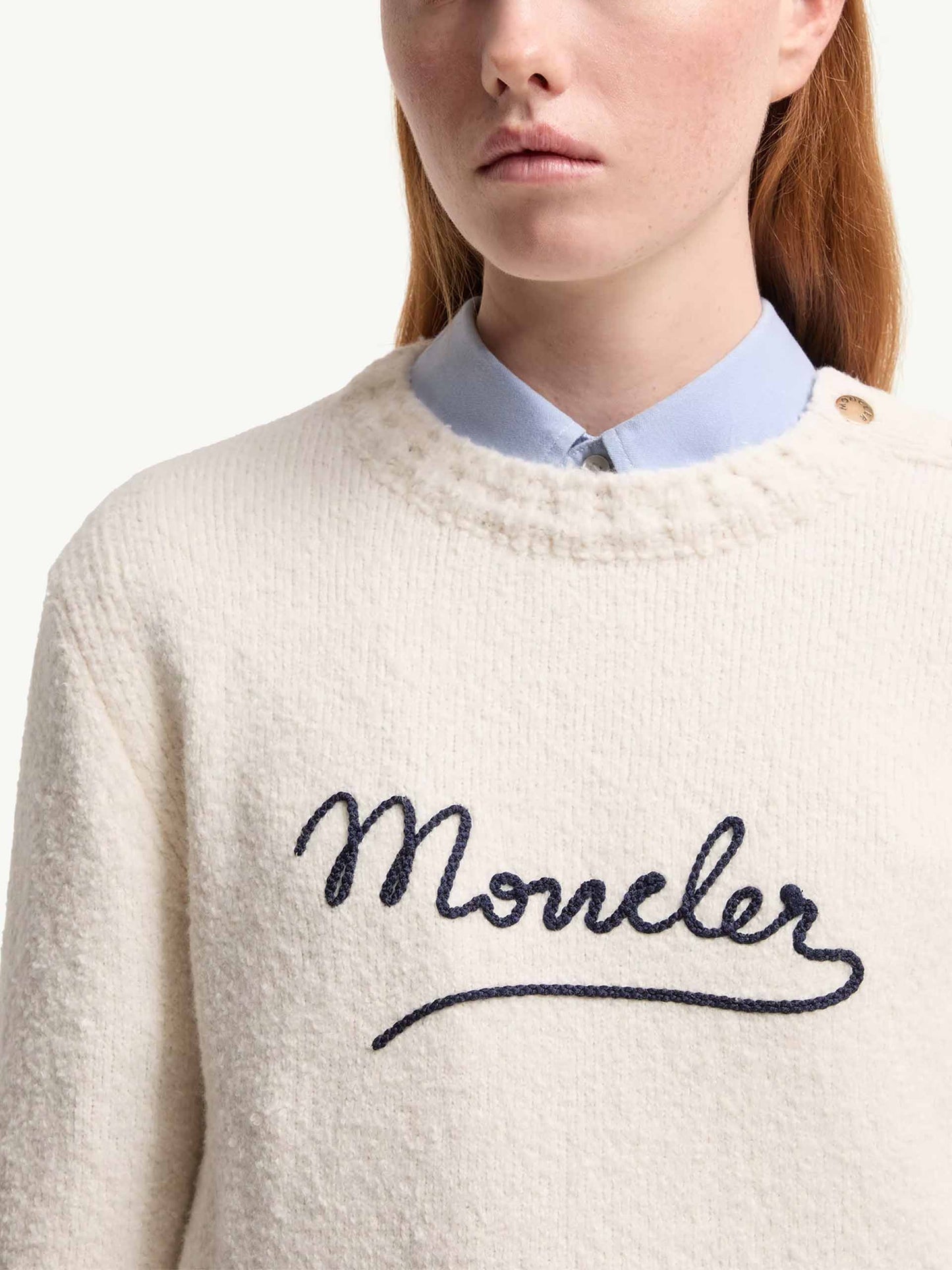 Pullover aus Baumwolle mit Logo für Damen