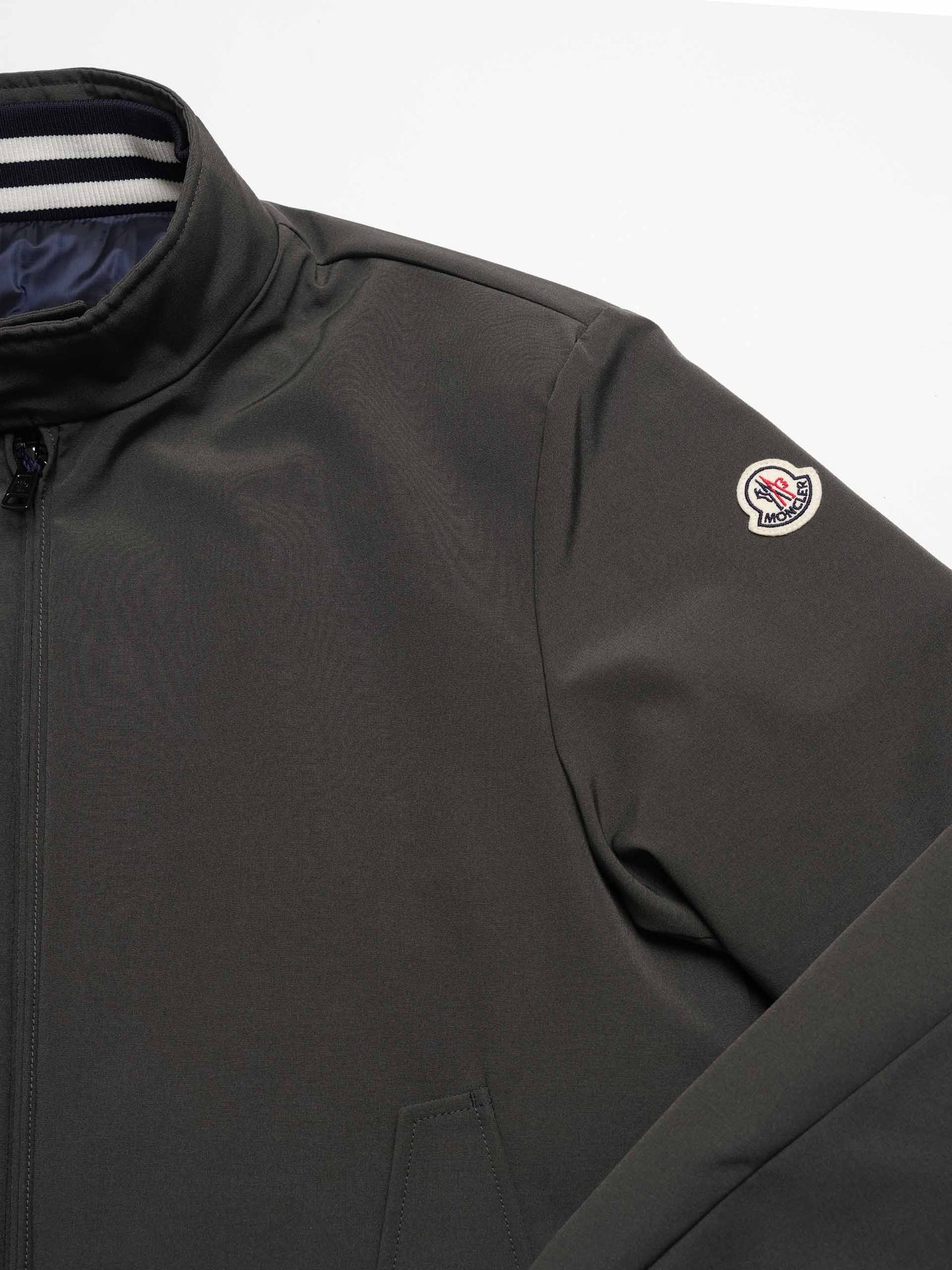 MONCLER - Wendbare Daunen-Bomberjacke Prieure für Herren in Oliv Grau Dunkelblau