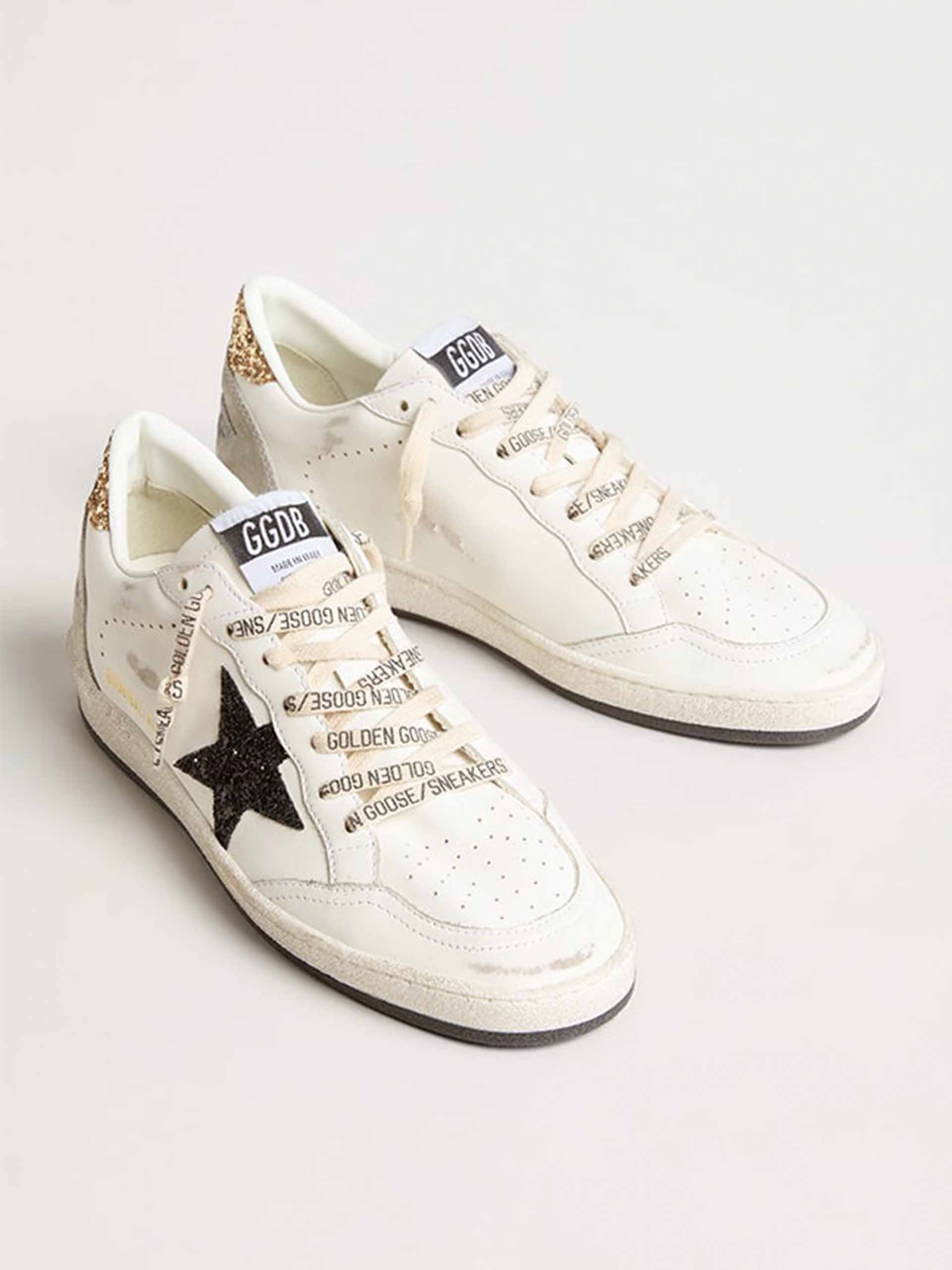 GOLDEN GOOSE - Sneakers Ball Star Glitter für Damen