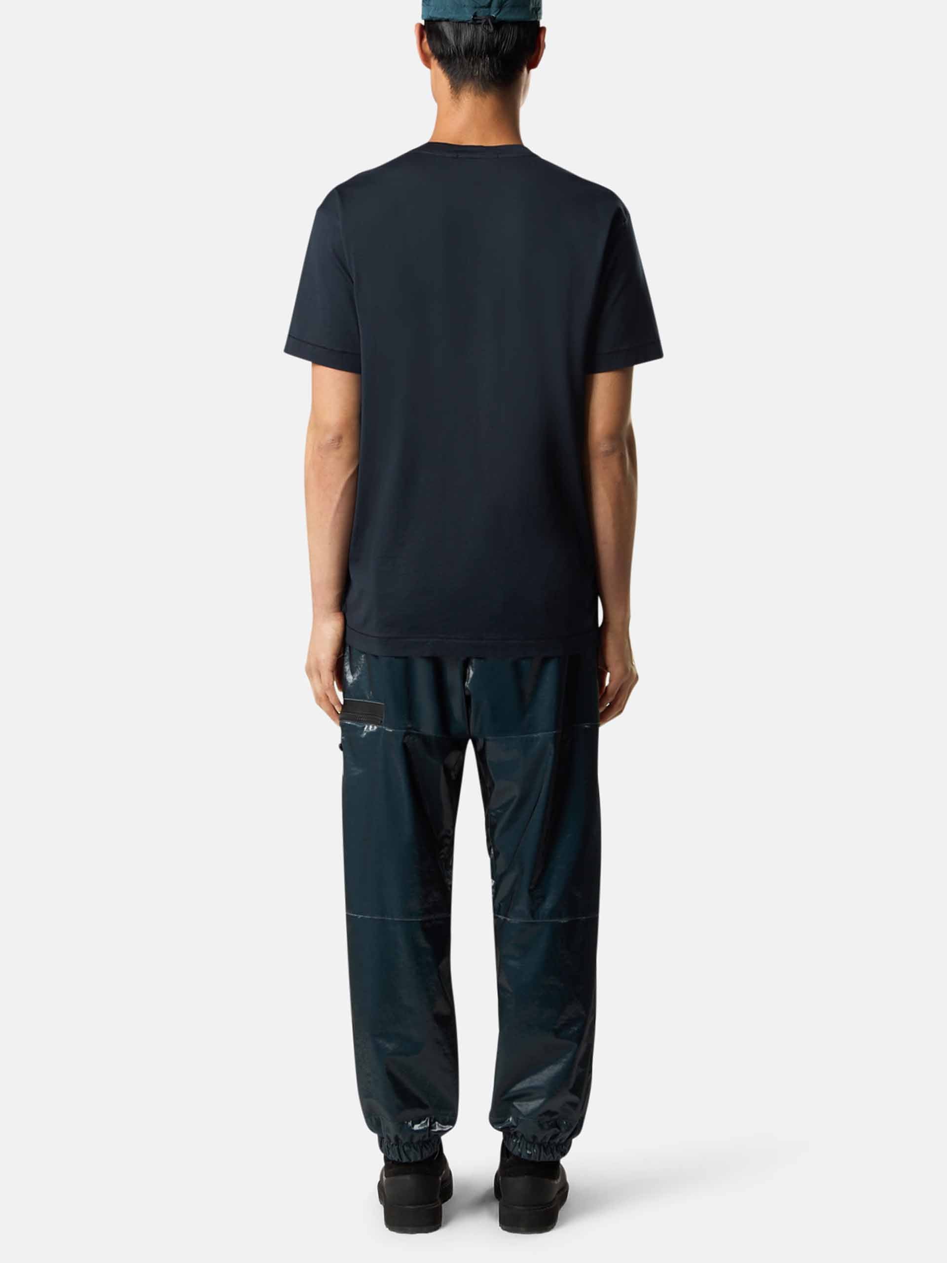 STONE ISLAND - Basic-T-Shirt mit Logo-Patch für Herren in Navyblau - Navy blue