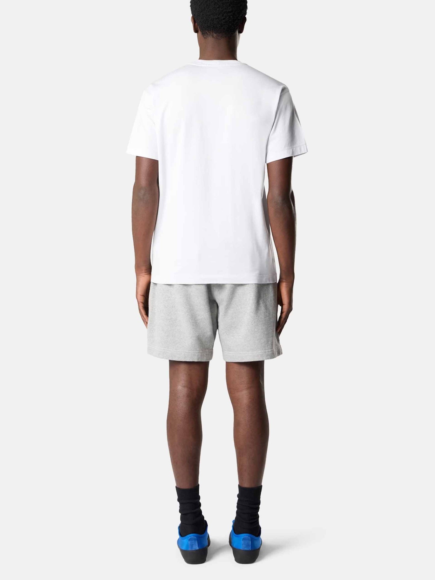 STONE ISLAND - Basic-T-Shirt mit Logo-Patch für Herren Hellblau - Light blue