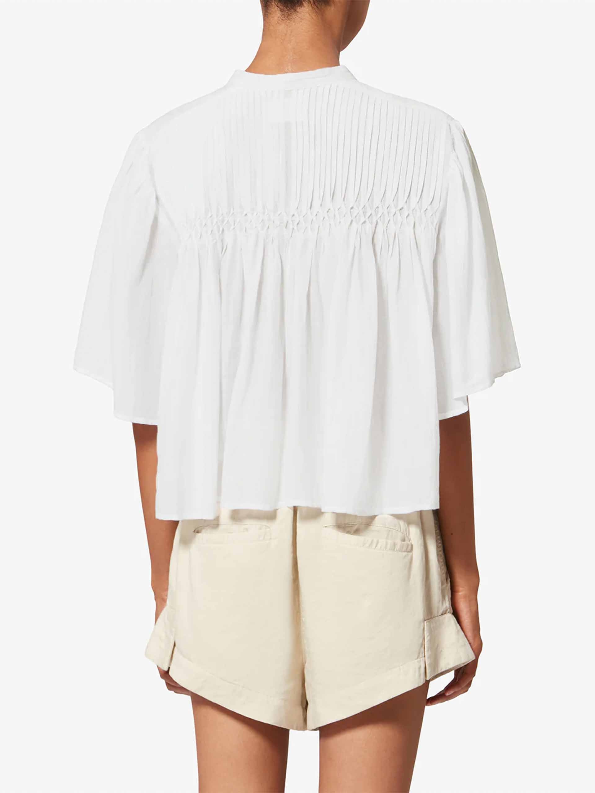 MARANT ETOILE - Top Destiny aus Baumwollvoile für Damen in Weiß - White