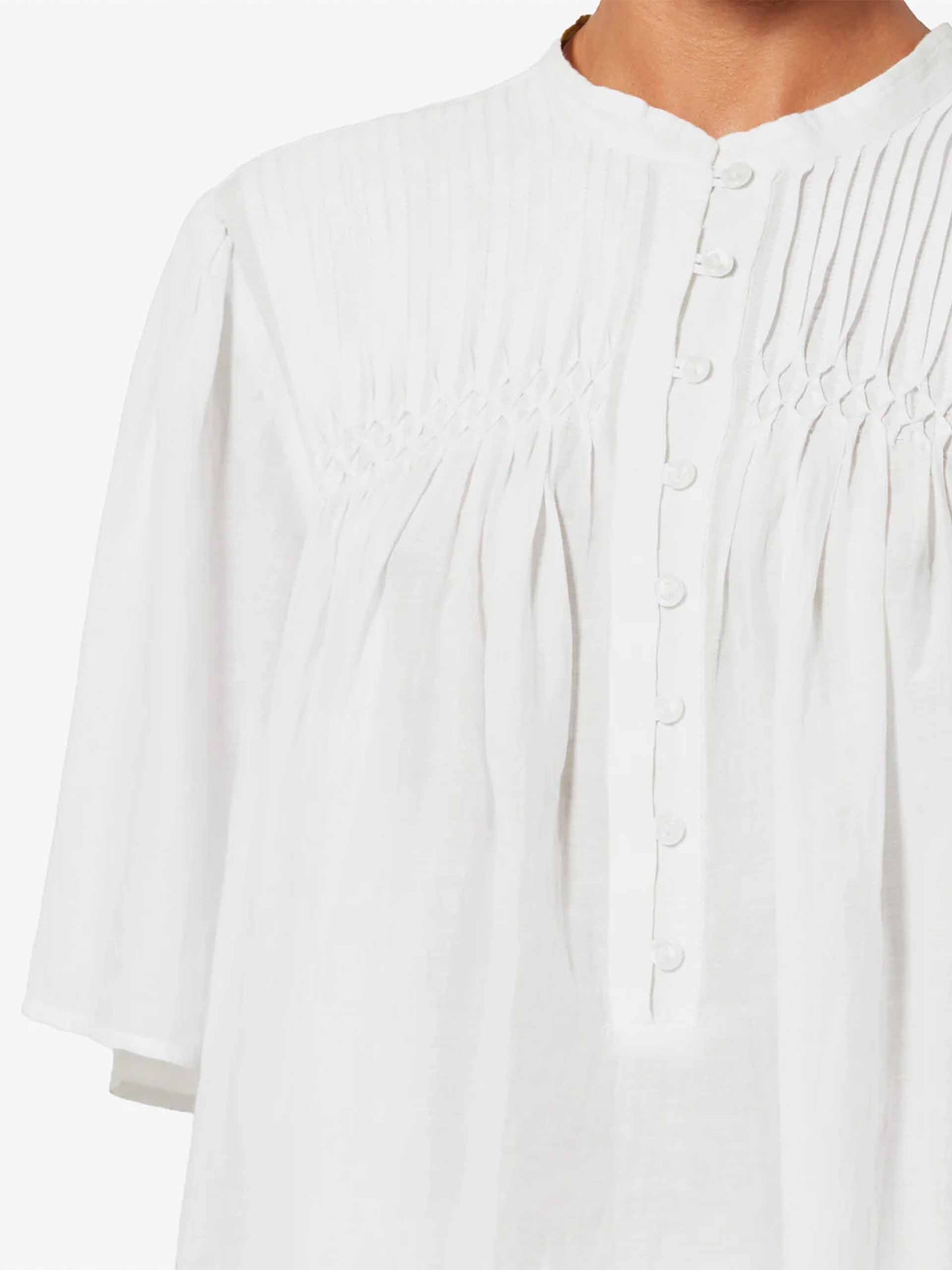 MARANT ETOILE - Top Destiny aus Baumwollvoile für Damen in Weiß - White