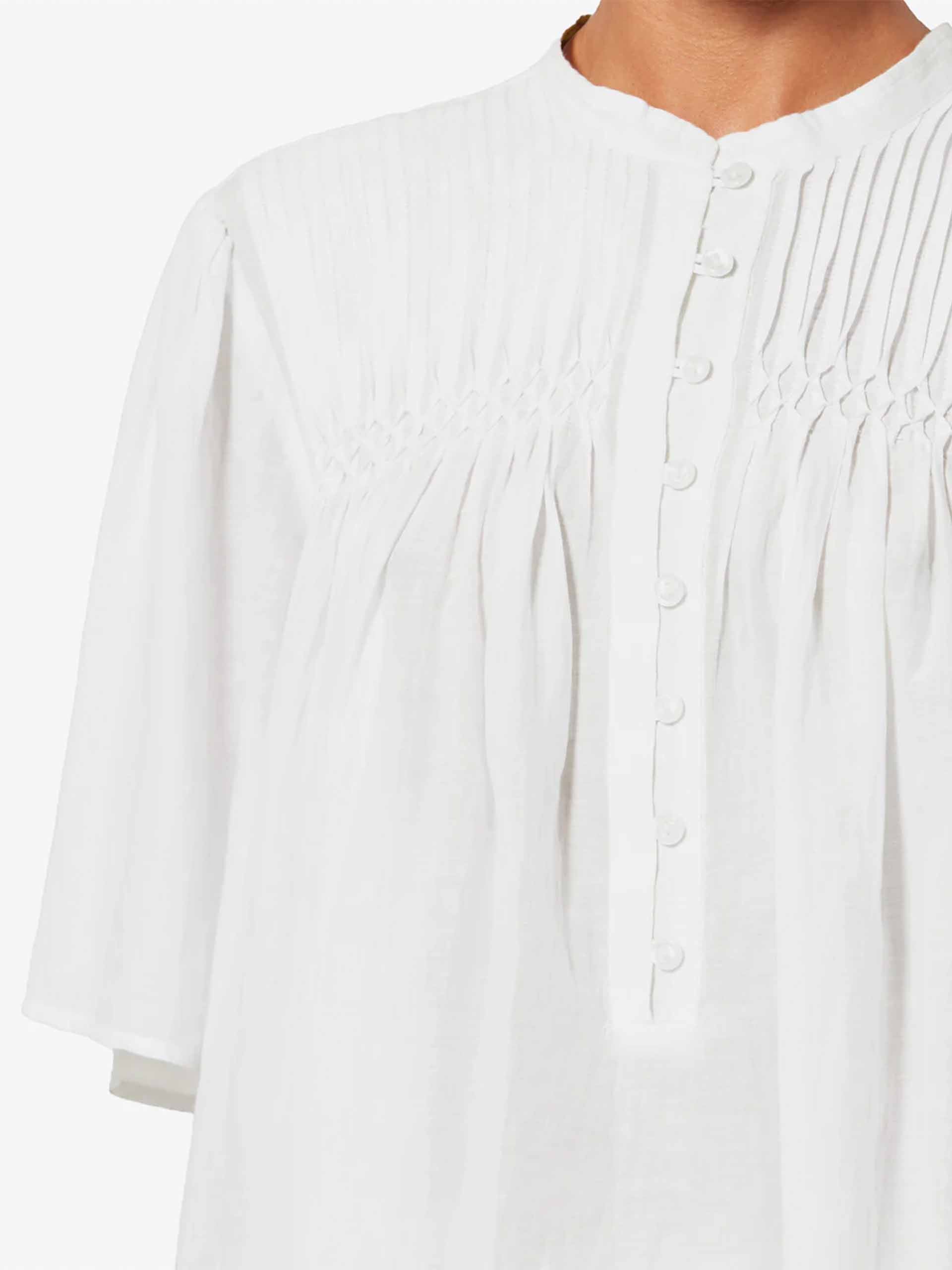 MARANT ETOILE - Top Destiny aus Baumwollvoile für Damen in Weiß - White