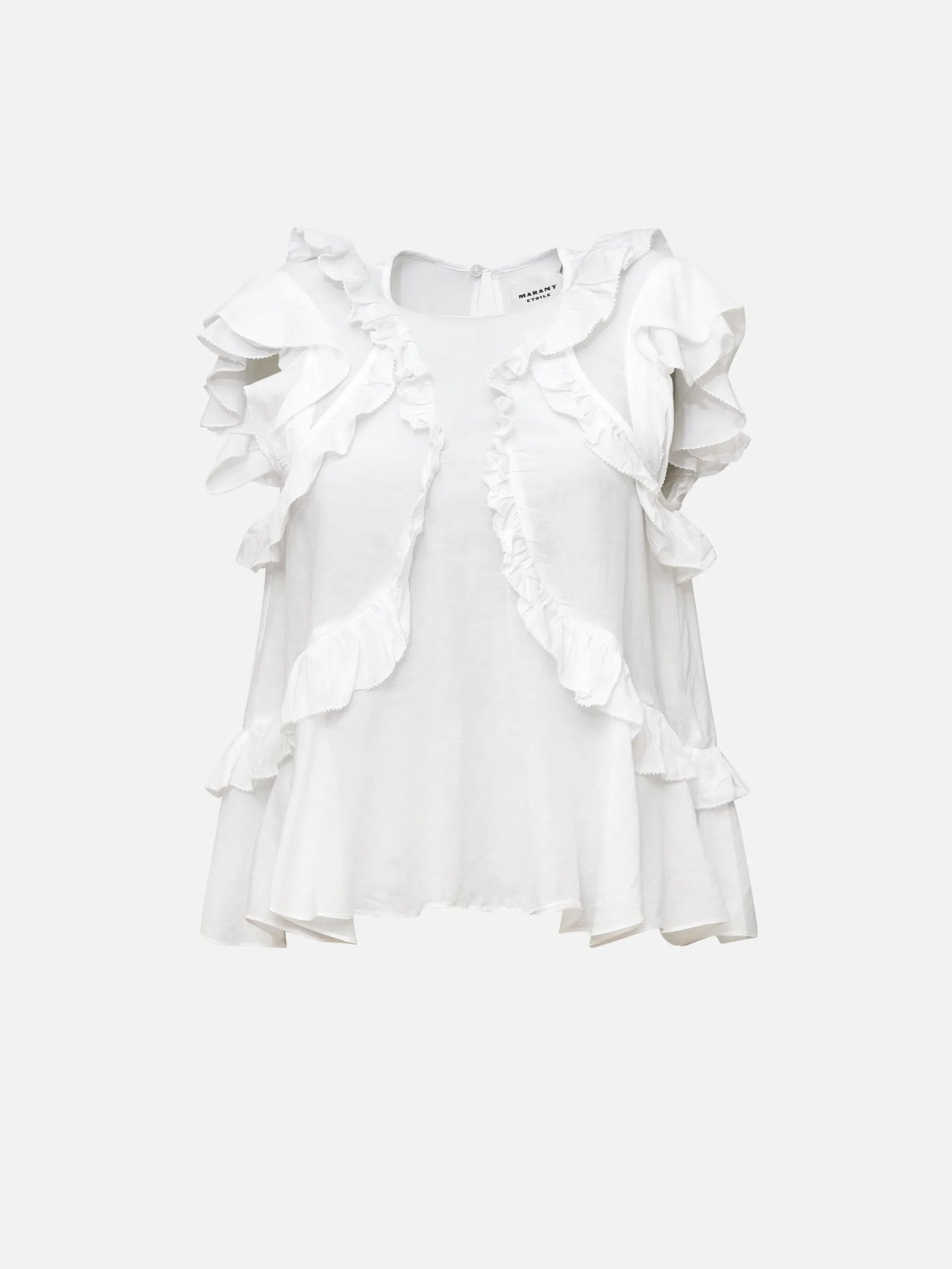 MARANT ETOILE - Top Nalou mit Volants für Damen in Weiß - White