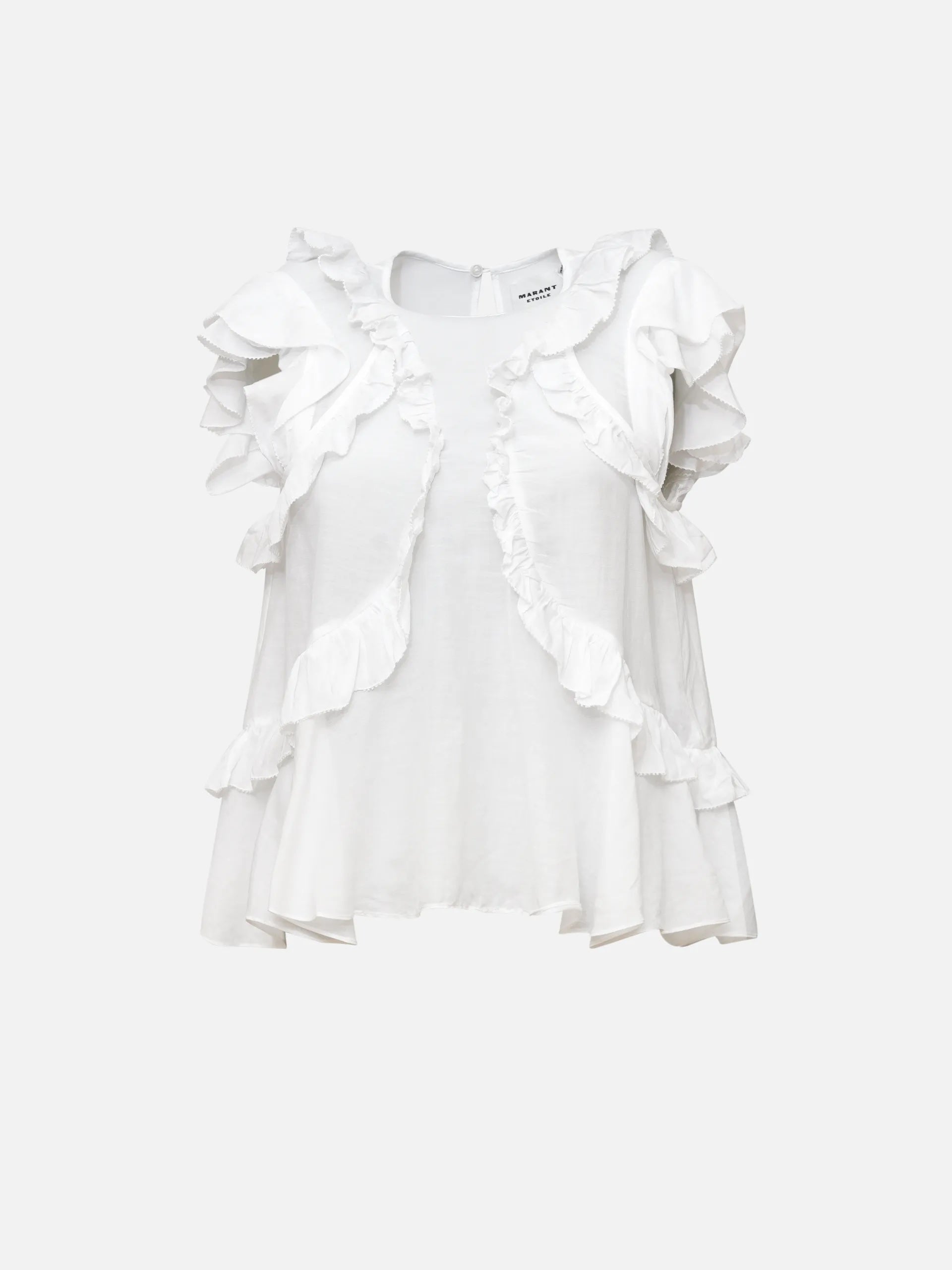 MARANT ETOILE - Top Nalou mit Volants für Damen in Weiß - White